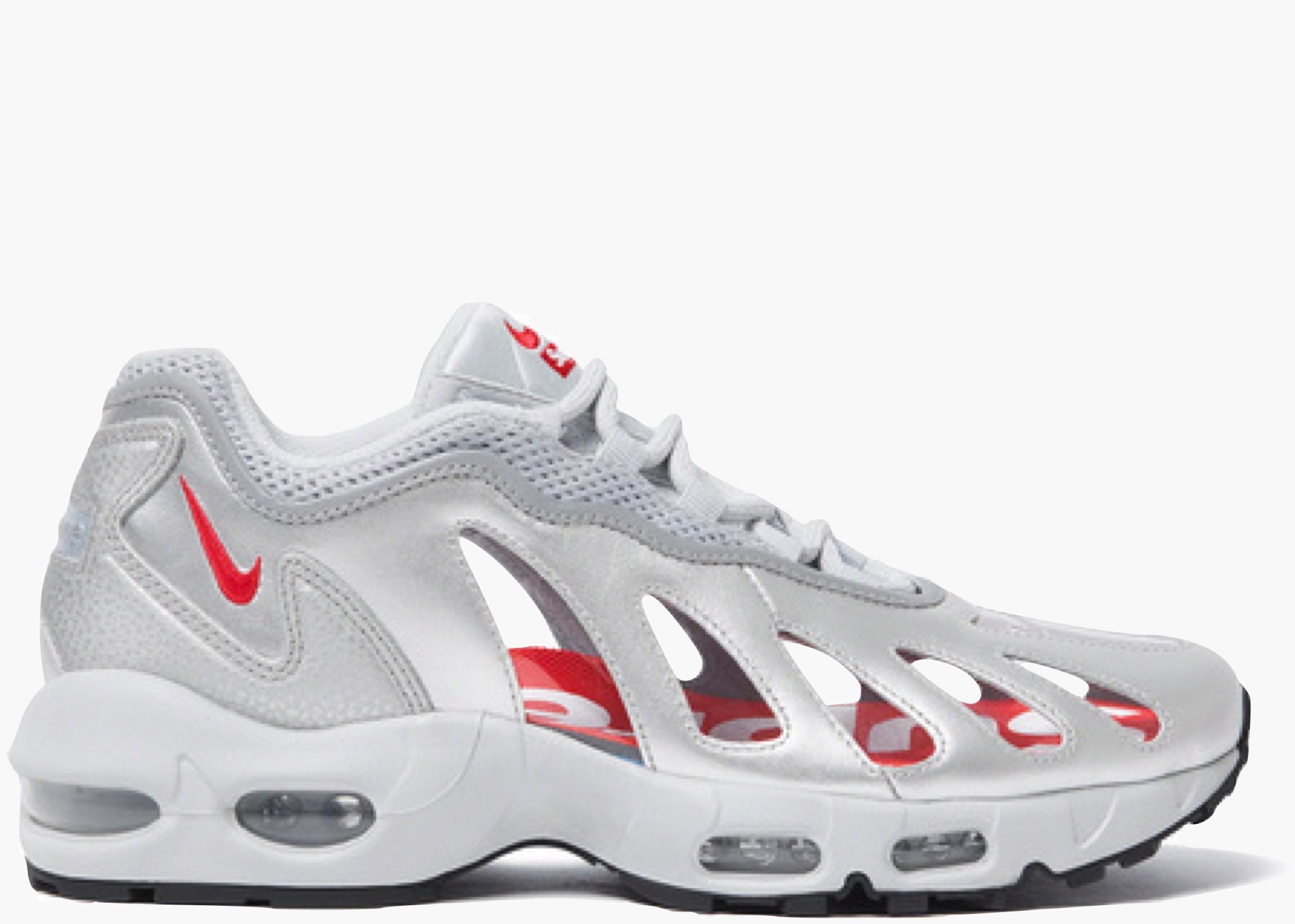 Nike Air Max 96 Supreme Silver Bullet Silver Hype Clothinga Limited Edition