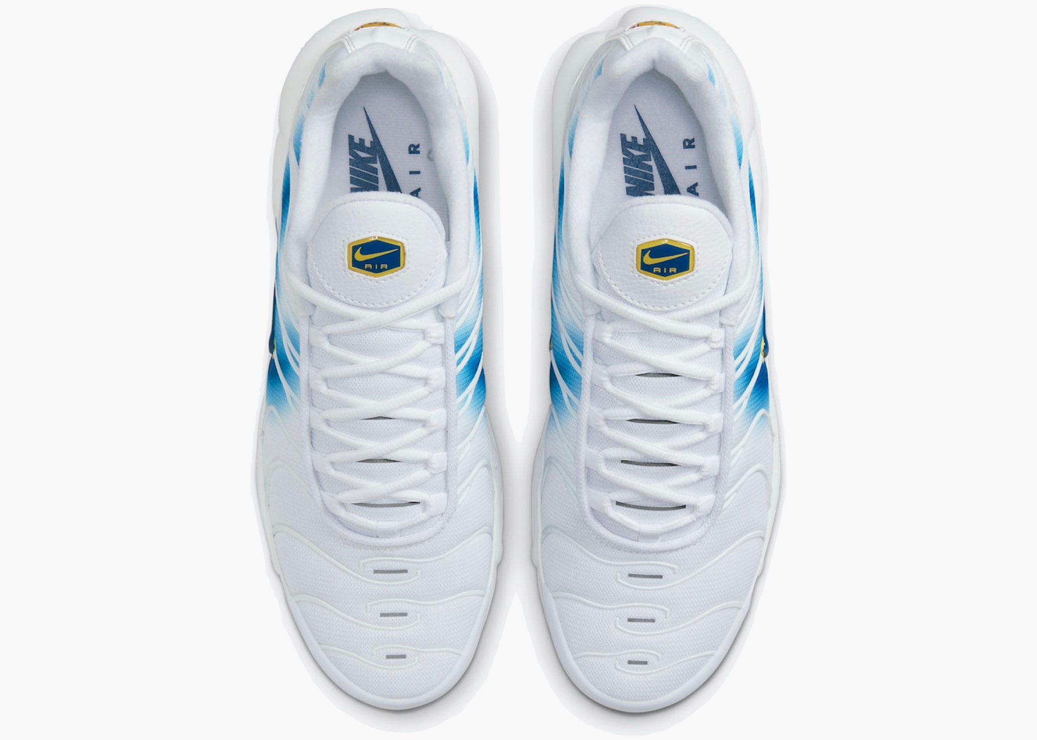 Nike Air Max Plus TN Spray Paint Swoosh White Blue DX8962-100 Hype Clothinga Limited Edition