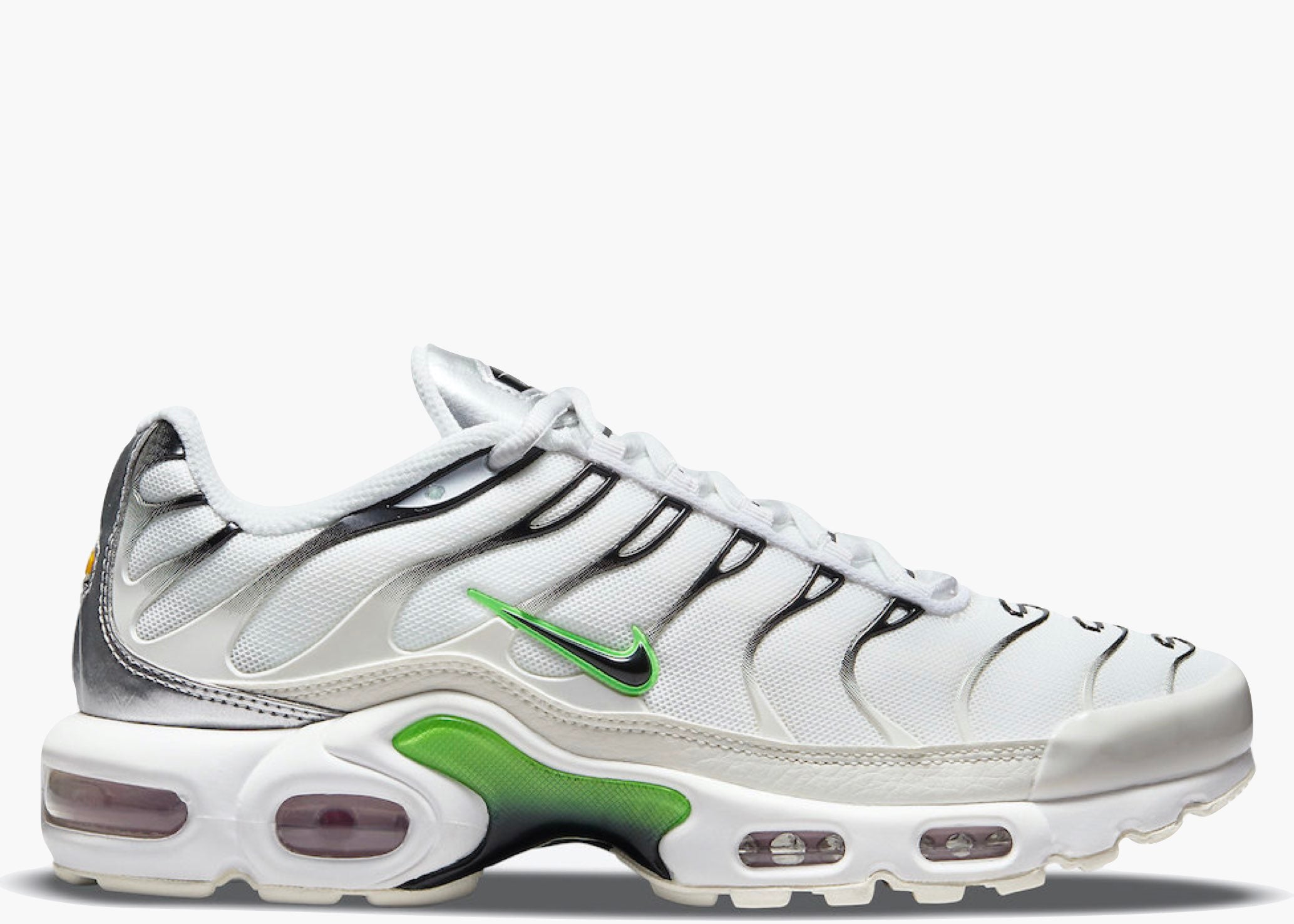 Nike Air Max Plus TN White Neon Metallic Silver (W) DN6997-100 Hype Clothinga Limited Edition
