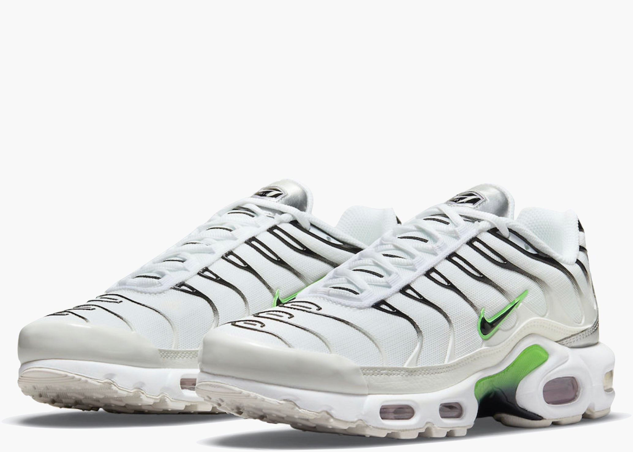 Nike Air Max Plus TN White Neon Metallic Silver (W) DN6997-100 Hype Clothinga Limited Edition