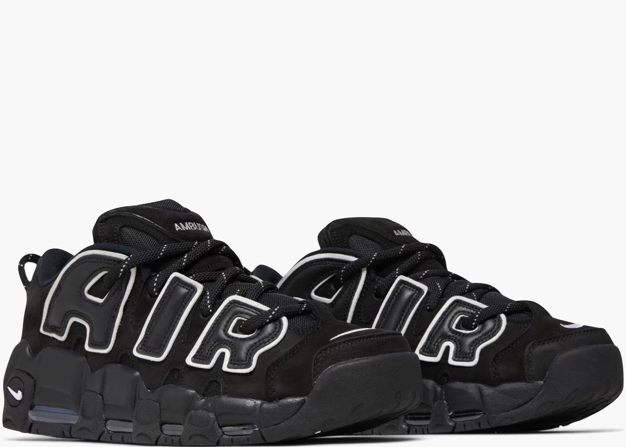 ‎Nike Air More Uptempo Low AMBUSH Black FB1299-001 Hype Clothinga Limited Edition