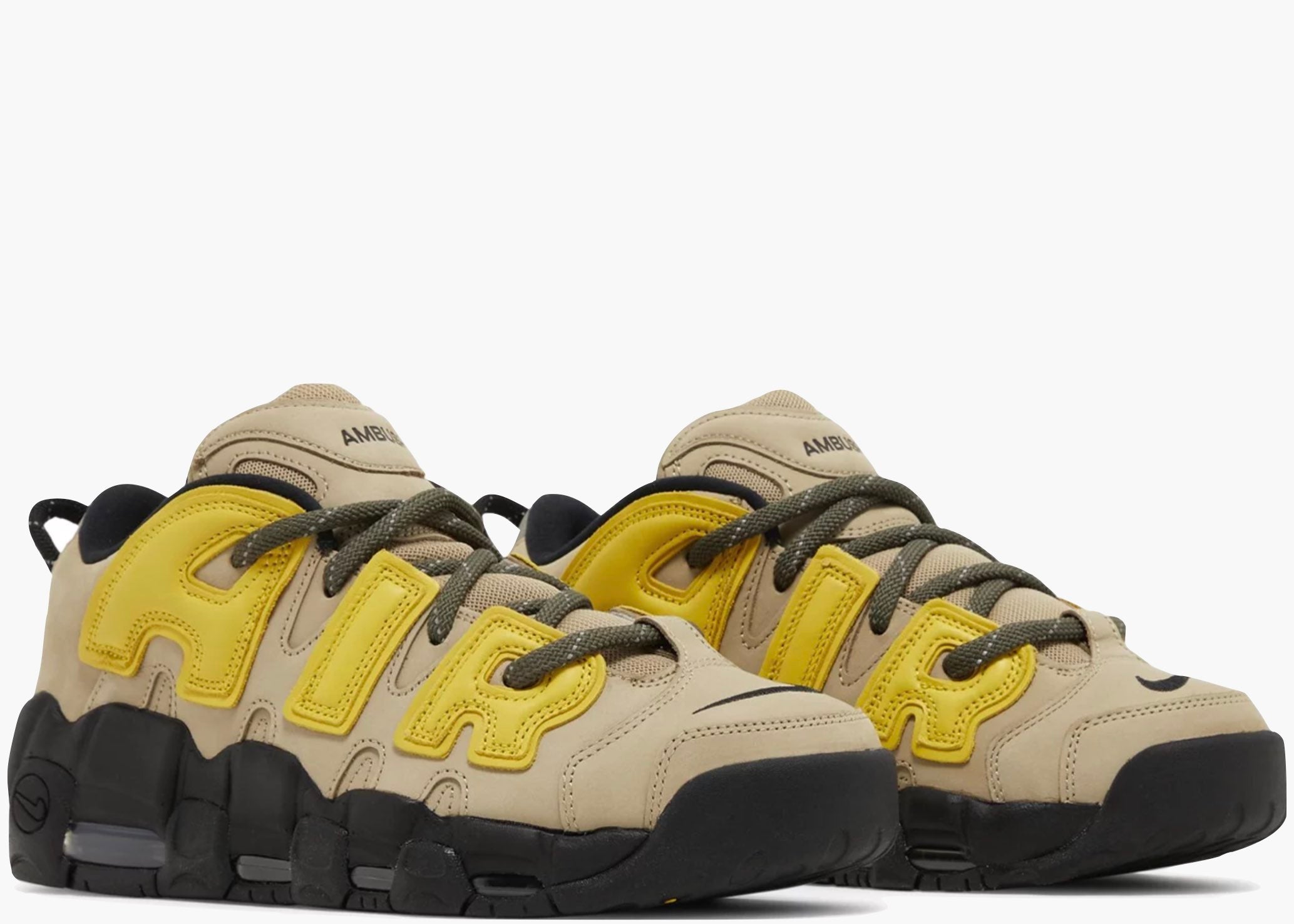 Nike Air More Uptempo Low AMBUSH Vivid Sulfur Limestone FB1299-200 Hype Clothinga Limited Edition