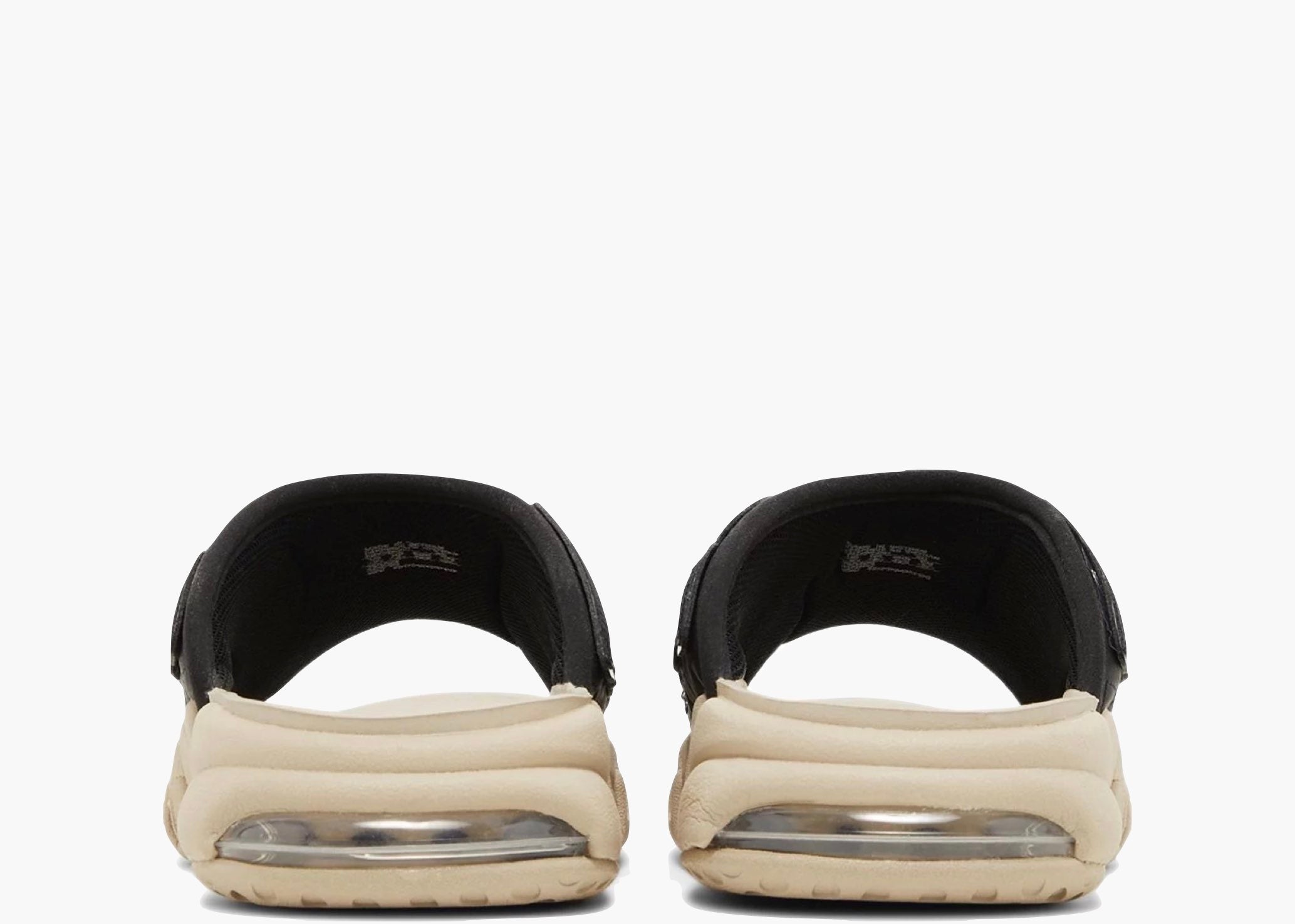 Nike Air More Uptempo Slide Black Sanddrift Iridescent
