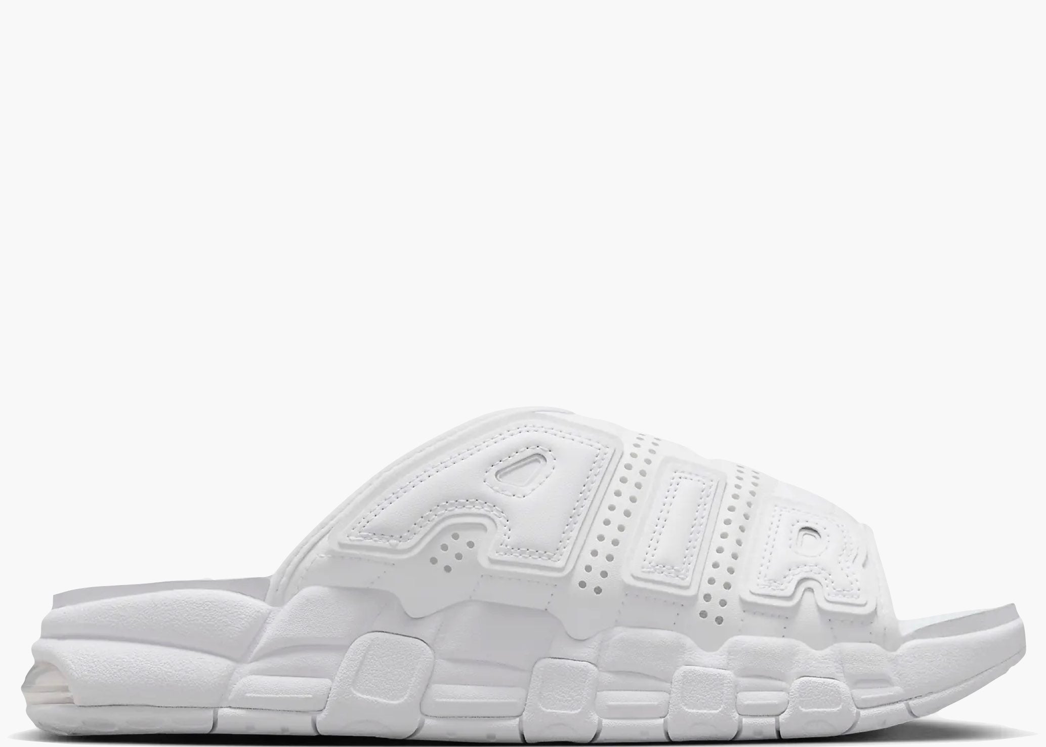 Nike Air More Uptempo Slide Triple White  FD9883-101 Hype Clothinga Limited Edition