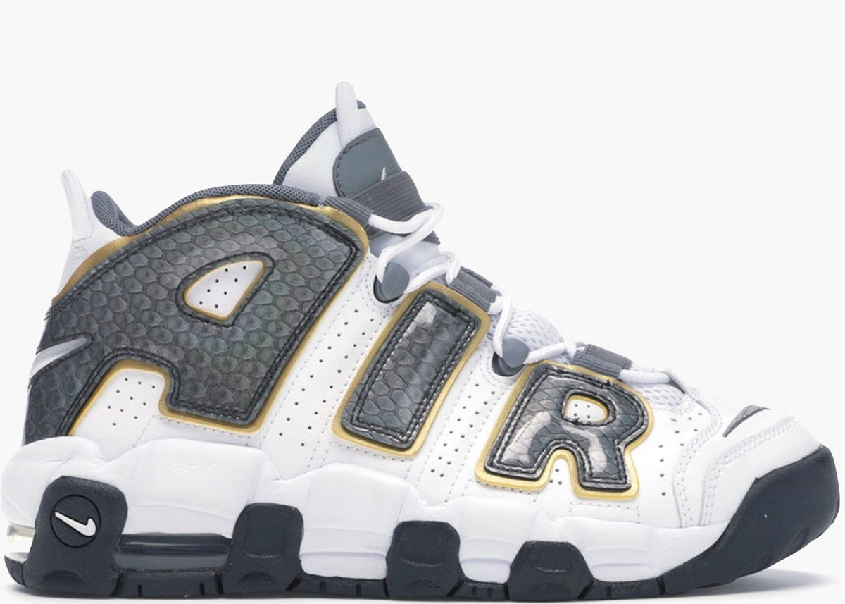 Nike Air More Uptempo White Anthracite Snakeskin (GS)
