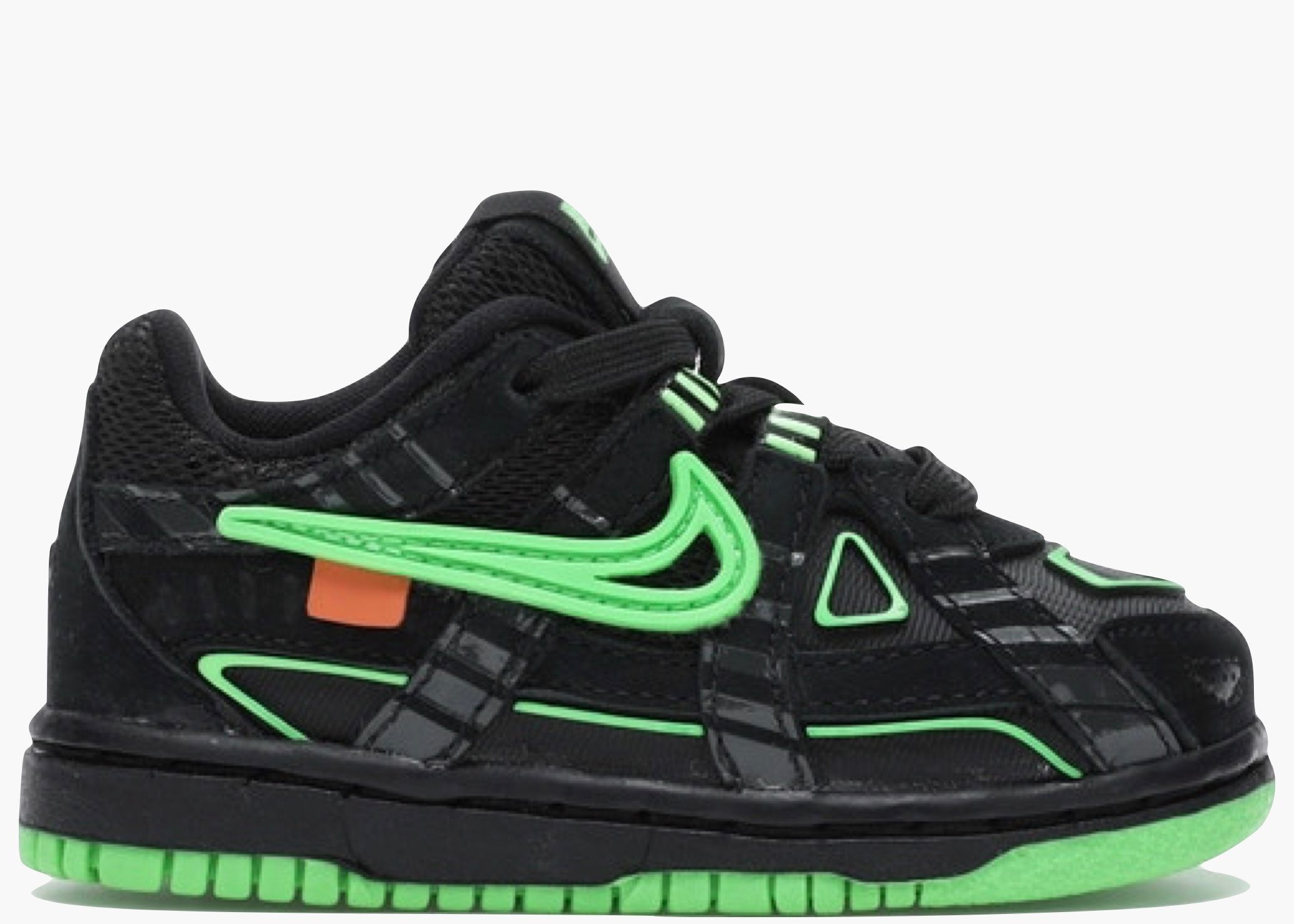 Nike Air Rubber Dunk Off-White Green Strike (TD) CW7444-001 Hype Clothinga