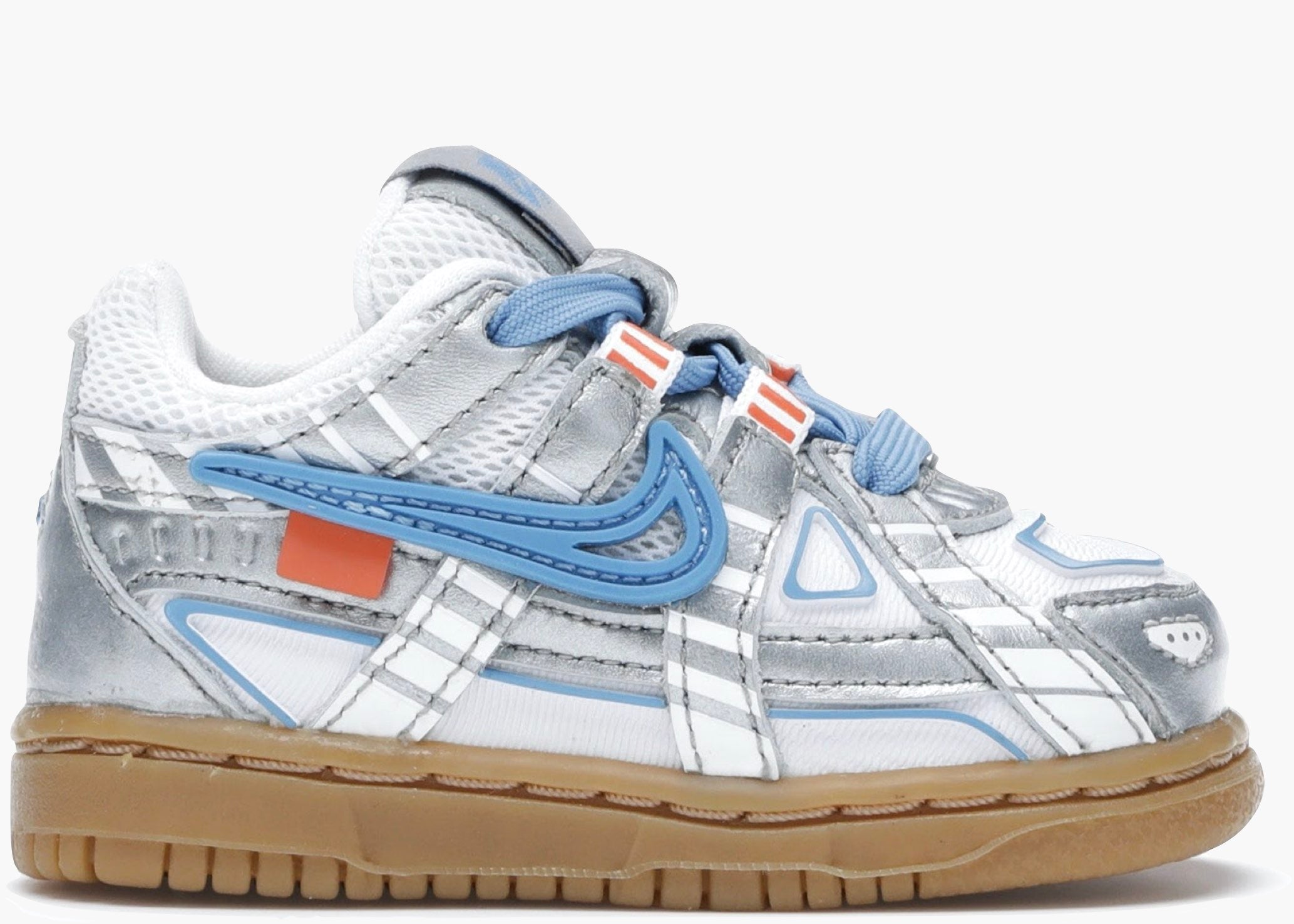 Nike Air Rubber Dunk Off-White University Blue (TD) CW7444-100 Hype Clothinga
