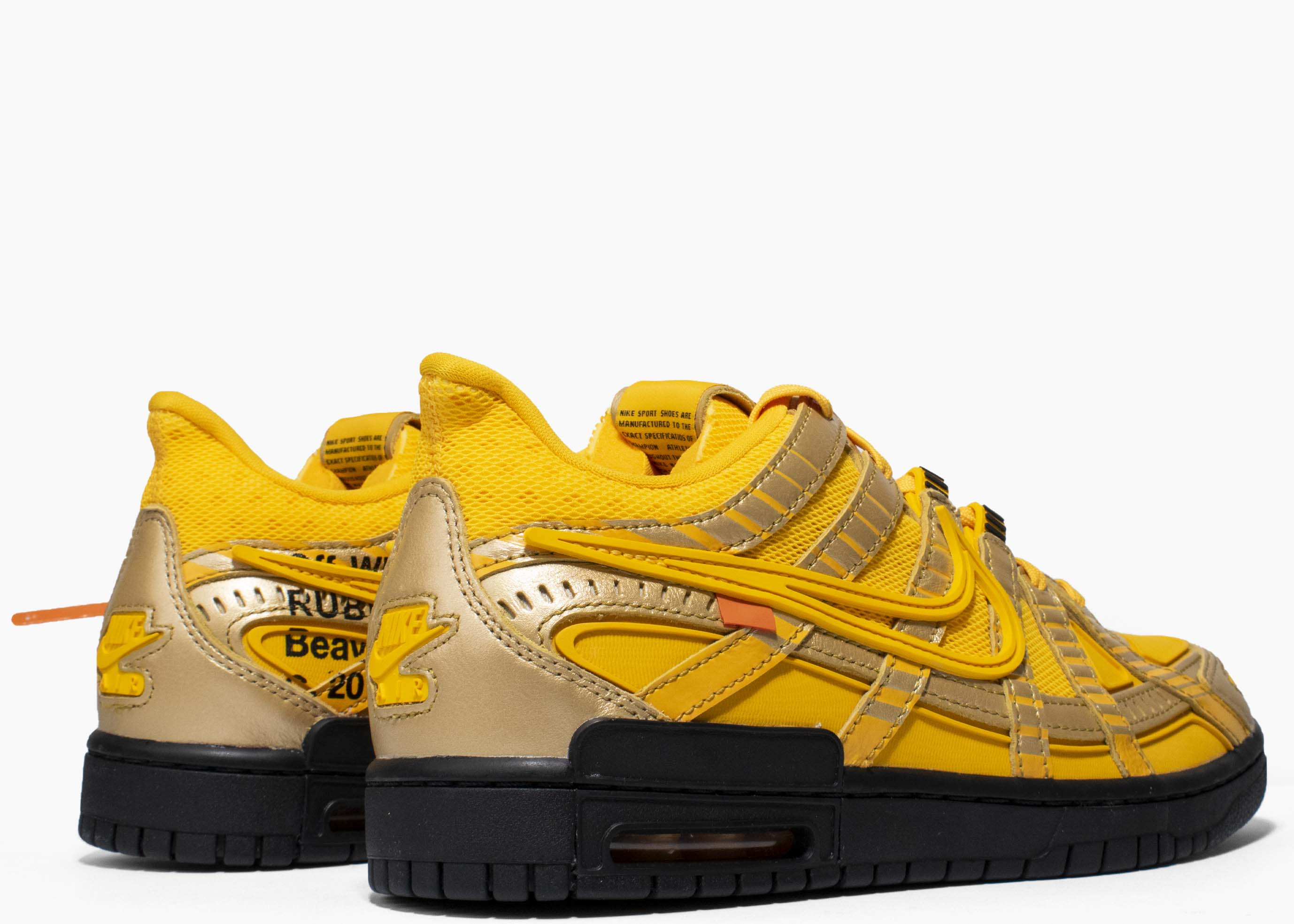 Nike Air Rubber Dunk Off-white University Gold CU6015-700 Hype Clothinga Limited Edition