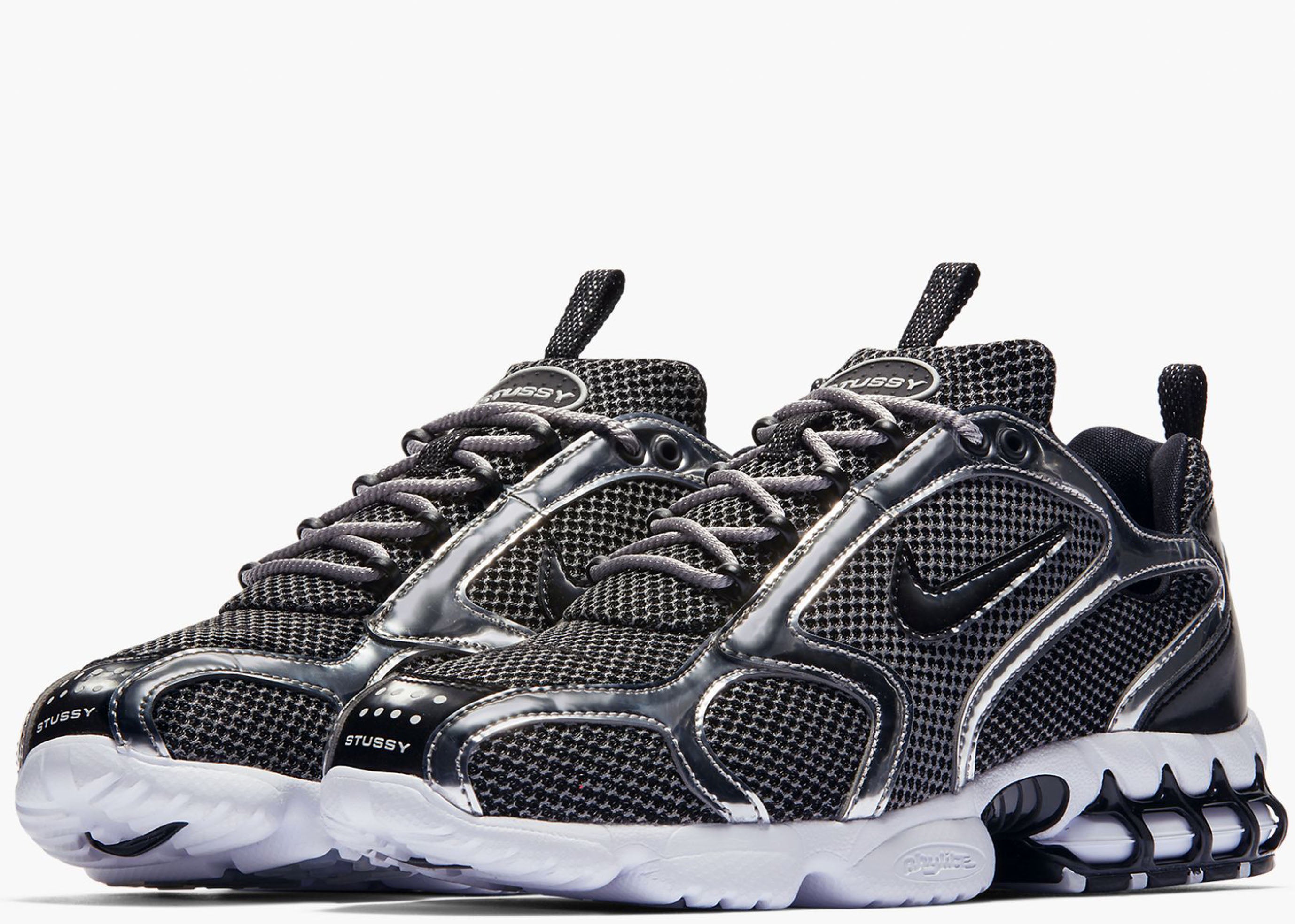 Nike Air Zoom Spiridon Cage 2 Stussy Pure Platinum CU1854-001 Hype Clothinga Limited Edition