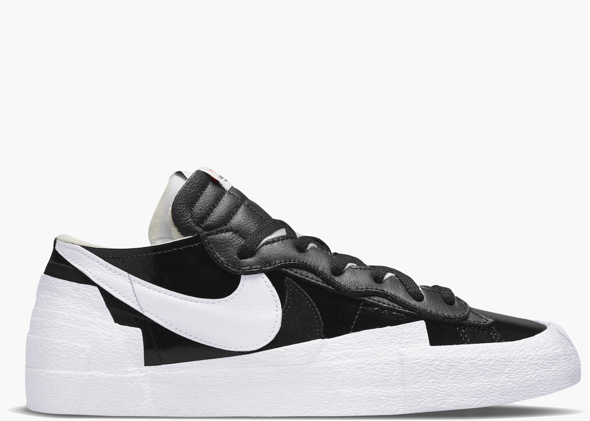 Nike Blazer Low Sacai Black Patent Leather Hype Clothinga Limited Edition