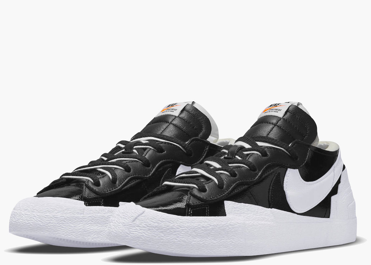 Nike Blazer Low Sacai Black Patent Leather Hype Clothinga Limited Edition
