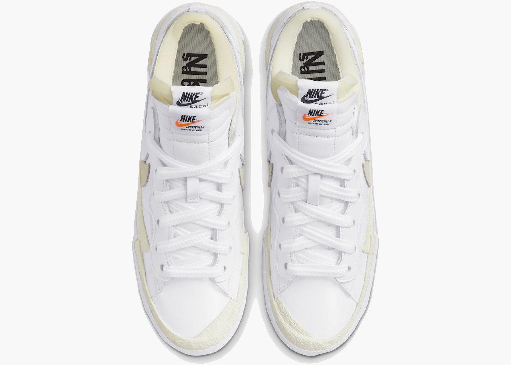 Nike Blazer Low Sacai White Patent Leather Hype Clothinga Limited Edition