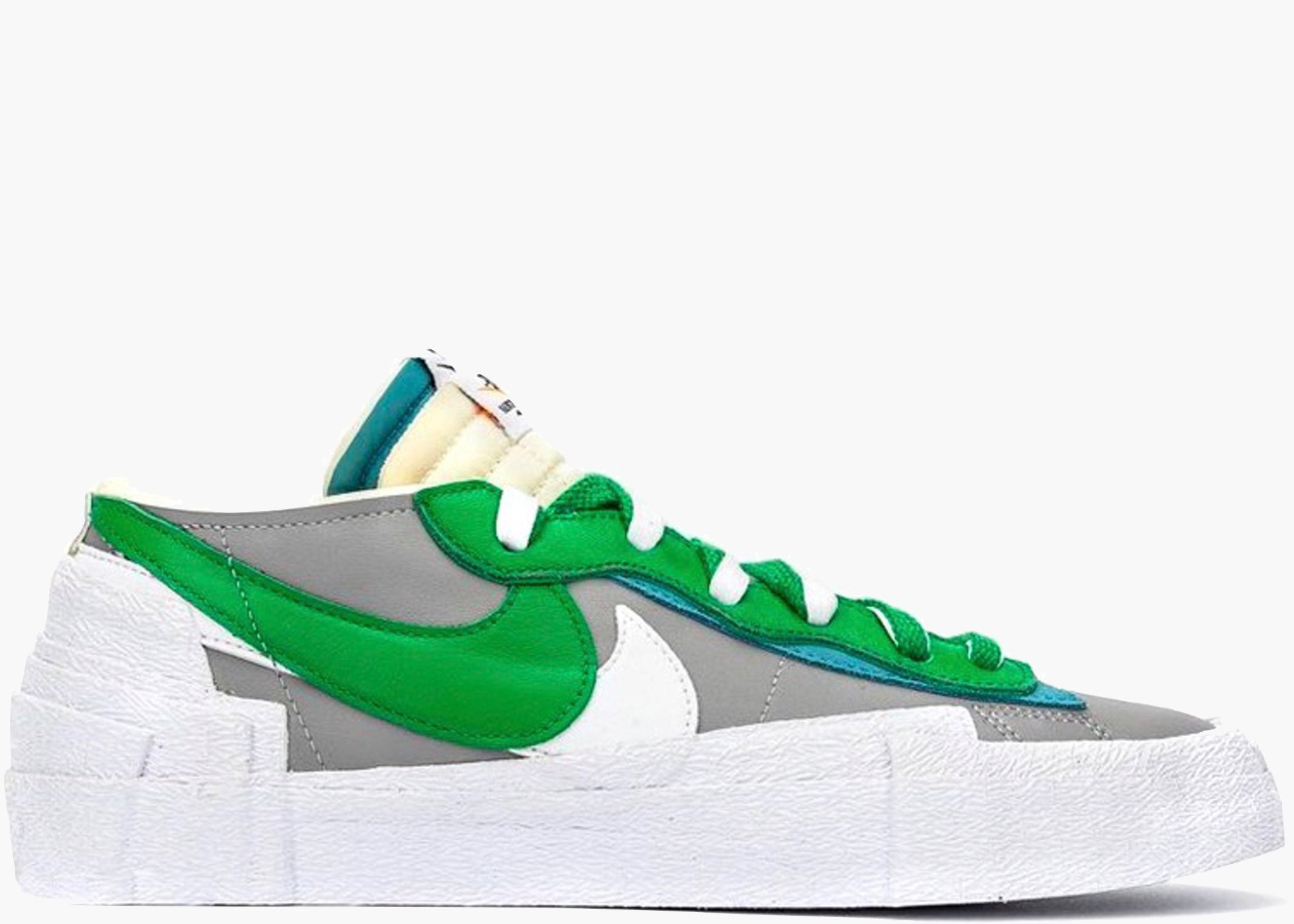 Nike Blazer Low sacai Medium Grey Classic Green
