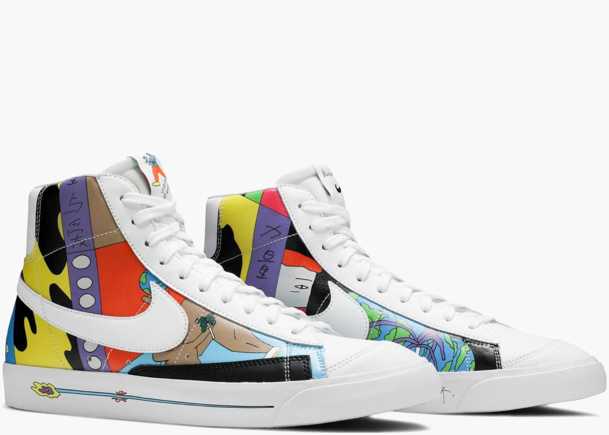 Nike Blazer Mid 77 Flyleather Ruohan Wang CZ3775-900 Hype Clothinga