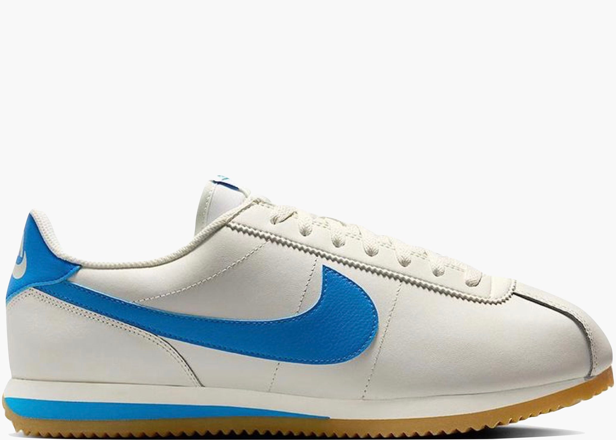 Nike Cortez Leather Sail Gum Yellow Light Photo Blue DM4044-112 Hype Clothinga Limited Edition