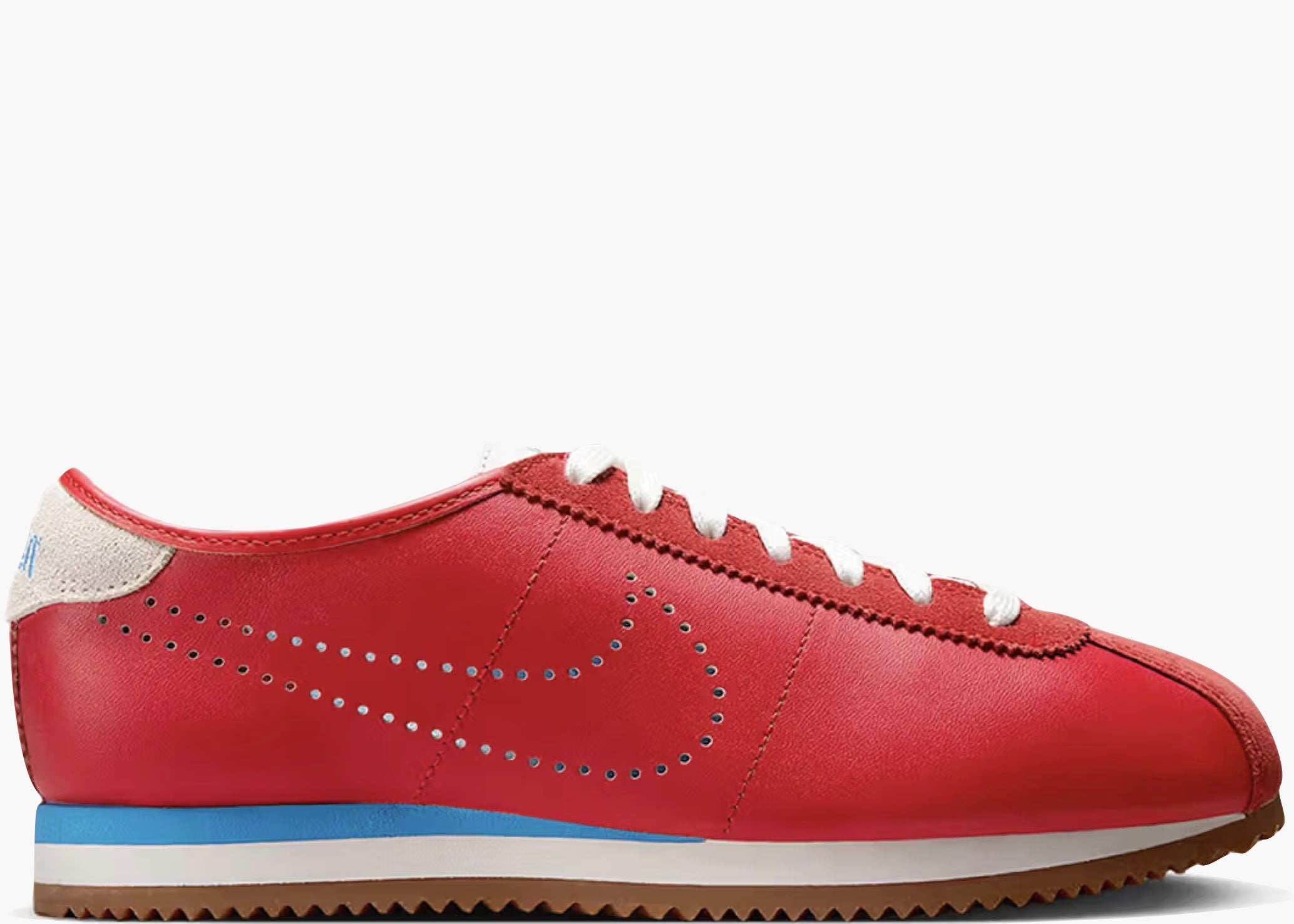 Nike Cortez Leather University Red University Blue Perforated Swoosh (W) HQ1841-600 Hype Clothinga Limited Edition