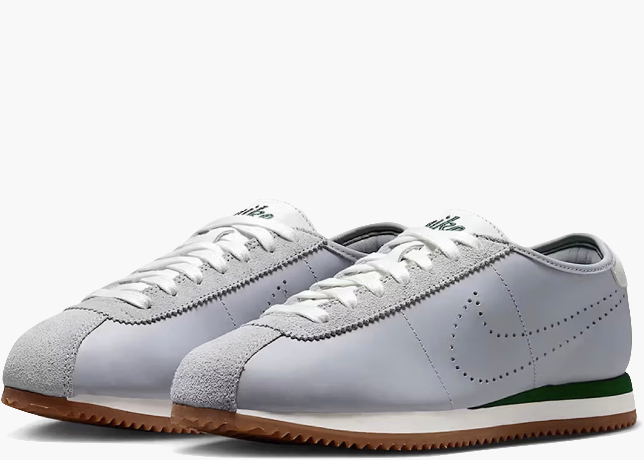 Nike Cortez Wolf Grey Perforated Swoosh (W) HQ1841-001 Hype Clothinga Limited Edition