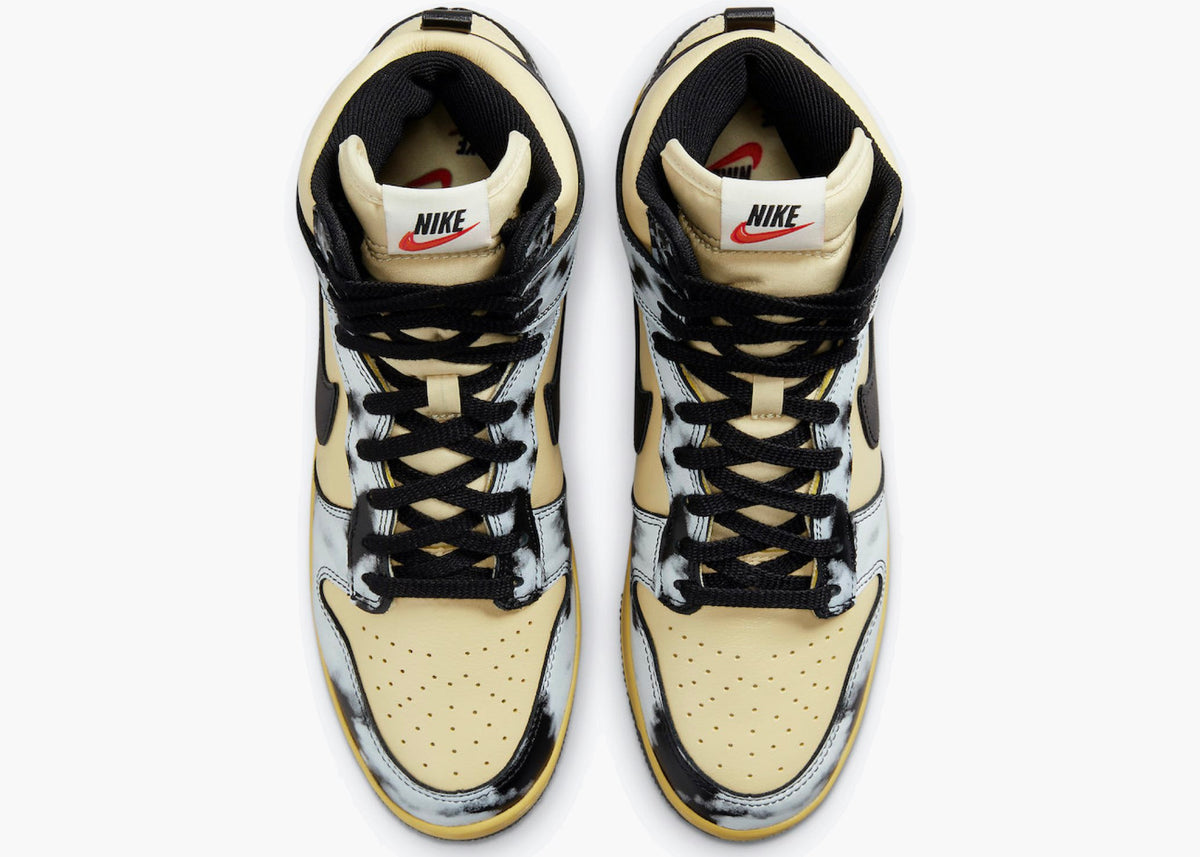 Nike Dunk High 1985 Acid Wash Cream Black