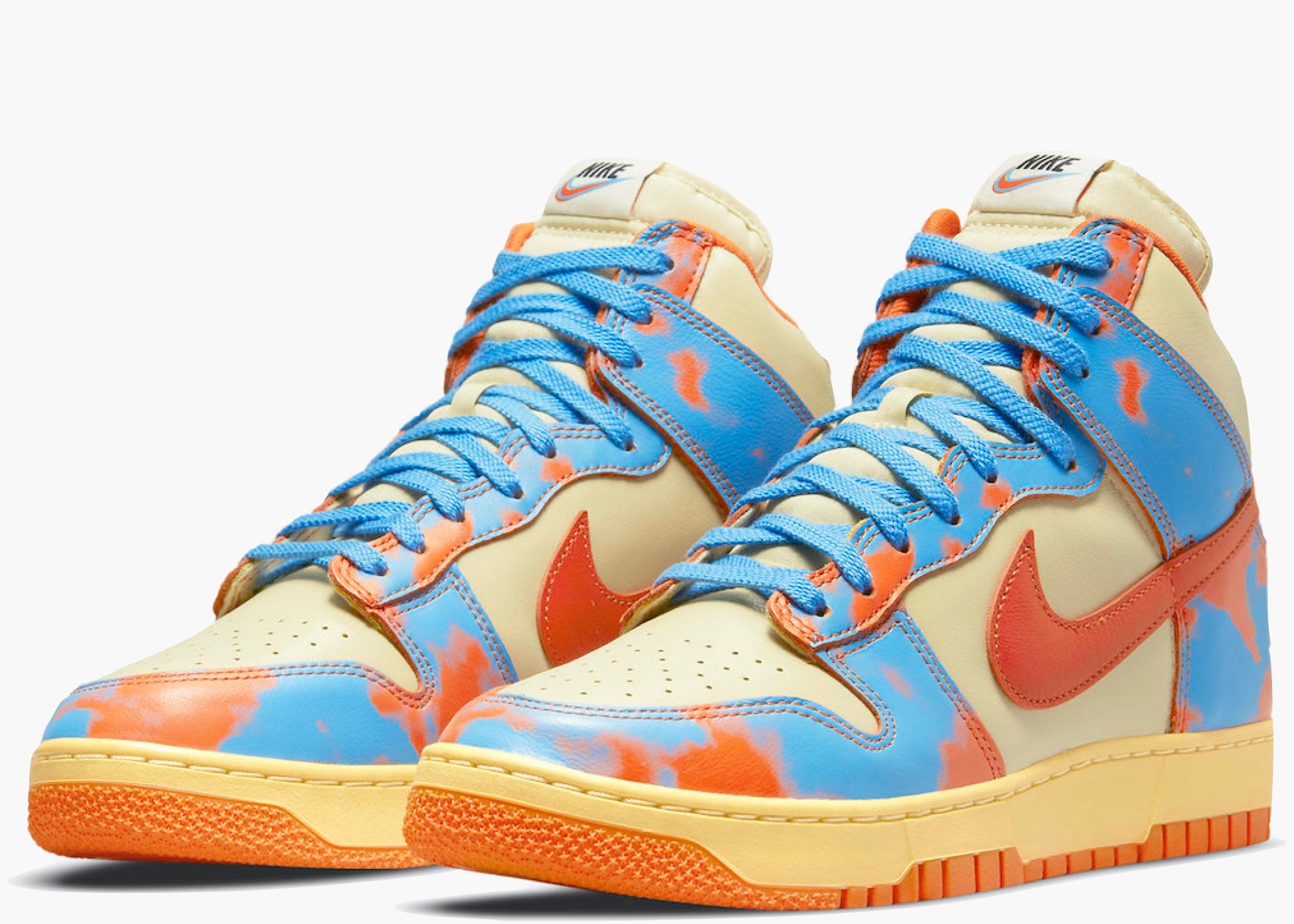 Nike Dunk High 1985 Orange Blue Acid Wash | Hype Clothinga