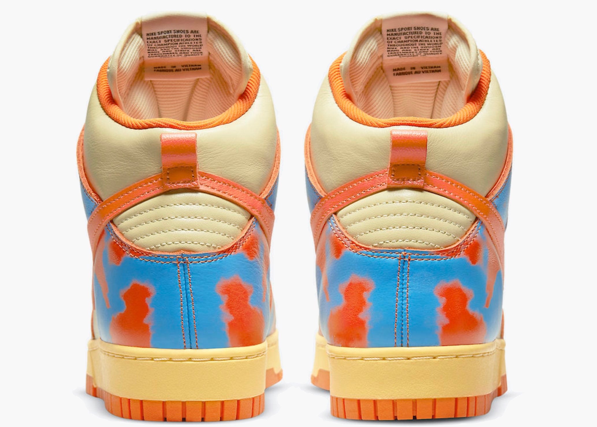 Nike Dunk High 1985 Orange Blue Acid Wash | Hype Clothinga