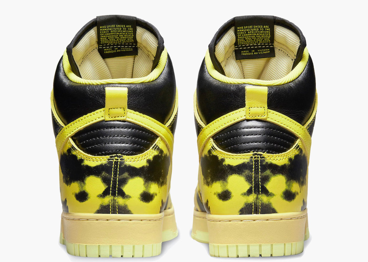 Nike Dunk High 1985 Yellow Acid Wash
