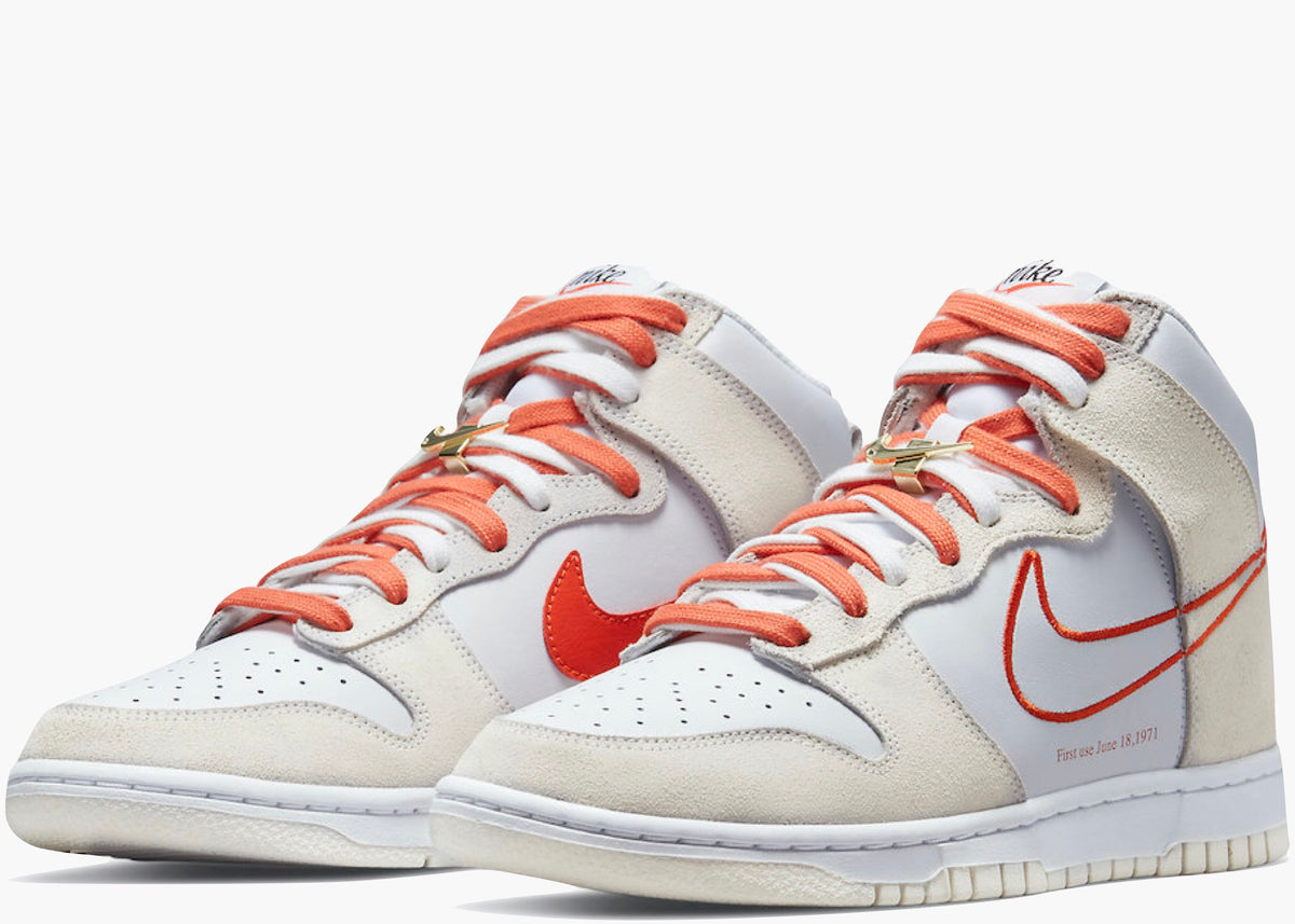 Nike Dunk High First Use White Sail Orange
