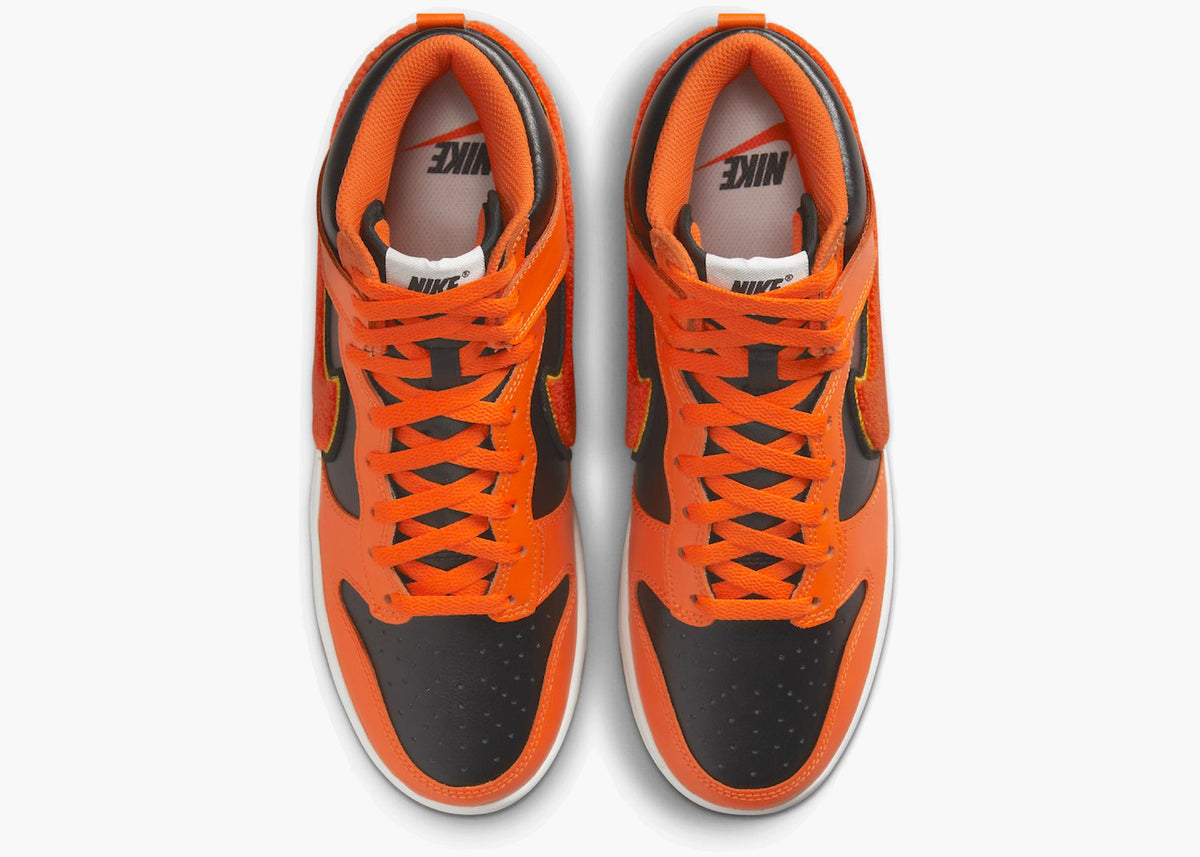 Nike Dunk High University Chenille Swoosh Safty Orange Hype Clothinga Limited Edition