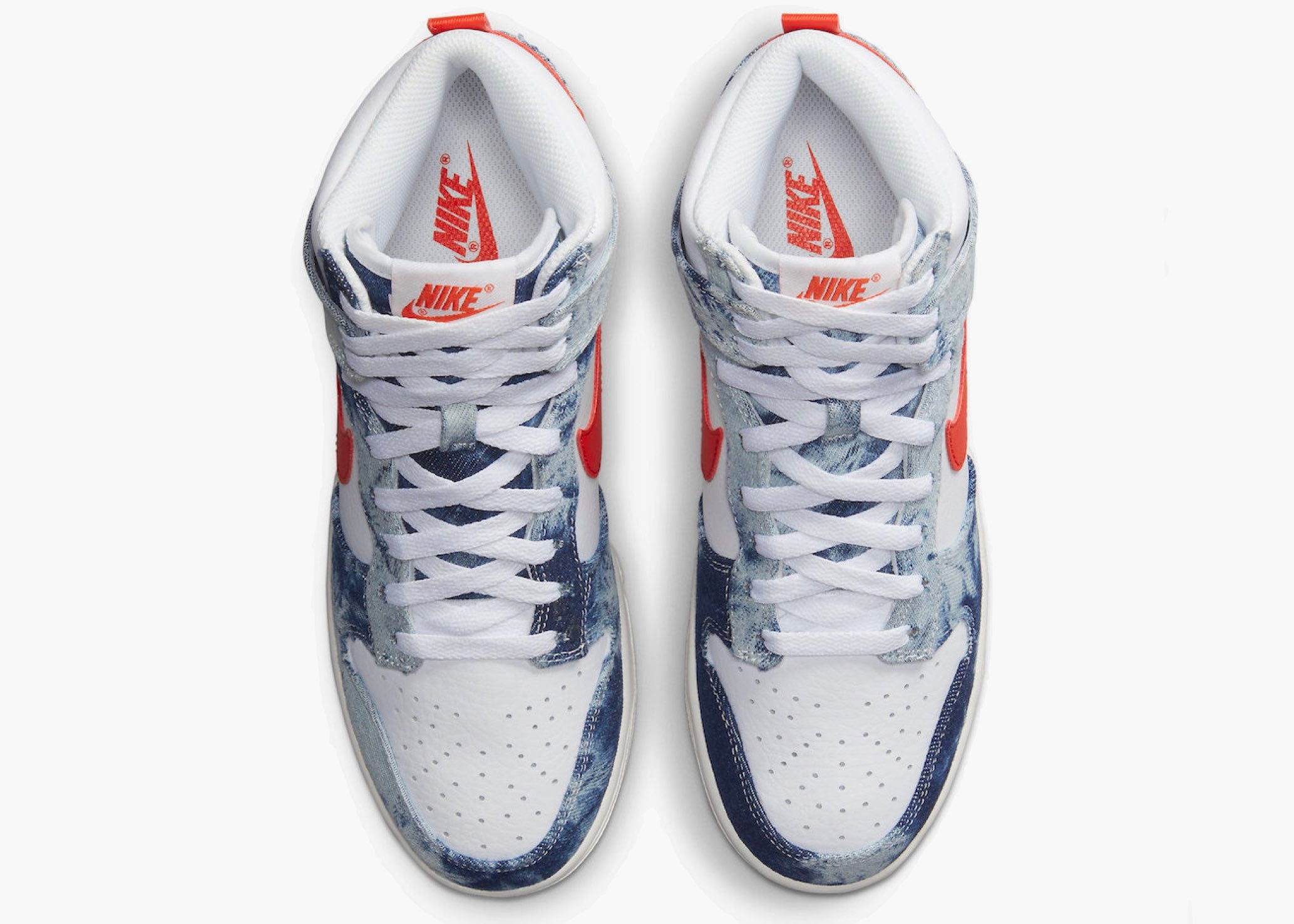 Nike Dunk High Washed Denim Pack (W) Hype clothinga Limited Edition