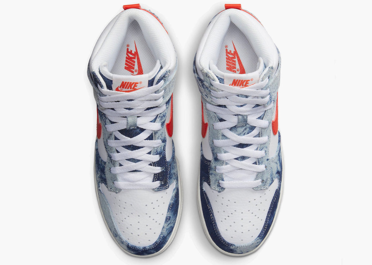 Nike Dunk High Washed Denim Pack (W) Hype clothinga Limited Edition