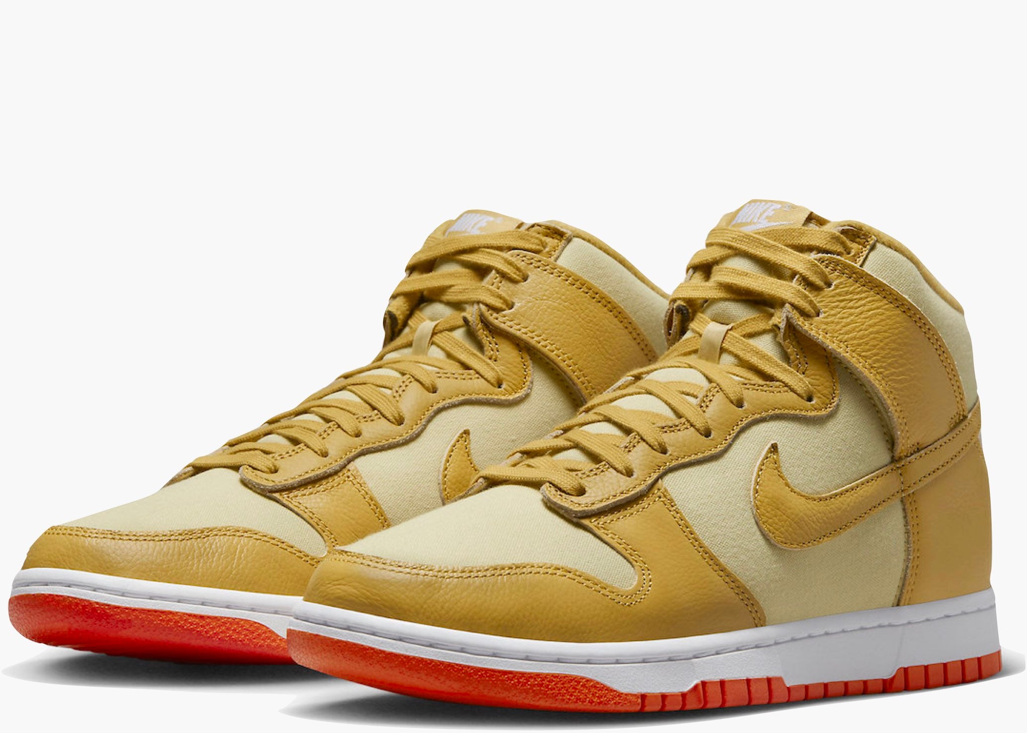 Nike Dunk High Wheat Gold Safety Orange DV7215-700 Hype Clothinga Limited Edition