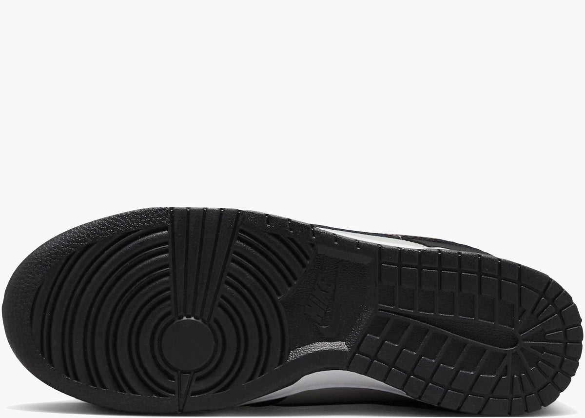 Nike Dunk Low Black Bright Mandarin Mini Swoosh (GS) FN7784-001 Hype Clothinga Limited Edition