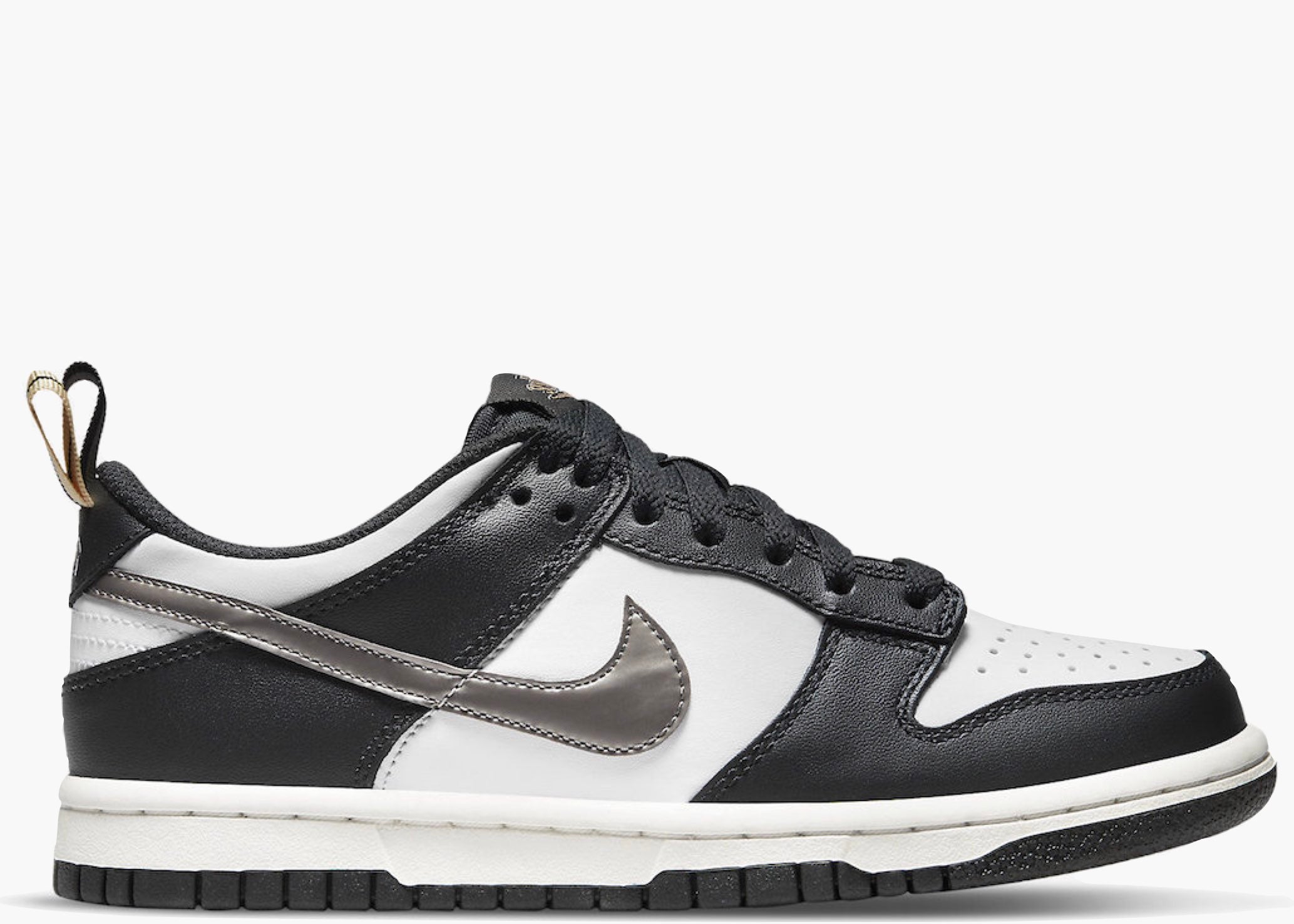 Nike Dunk Low Black White Metallic (GS) Hype clothinga Limited Edition