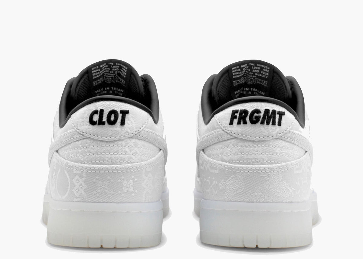 Nike Dunk Low CLOT Fragment White FN0315-110 Hype Clothinga Limited Edition..