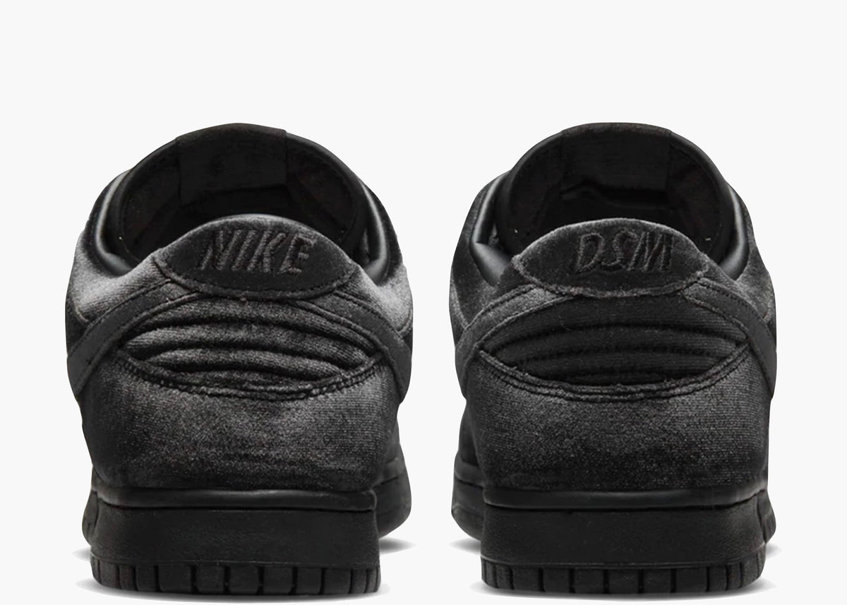 Nike Dunk Low Dover Street Market Triple Black Velvet Hype Clothinga Limited Edition