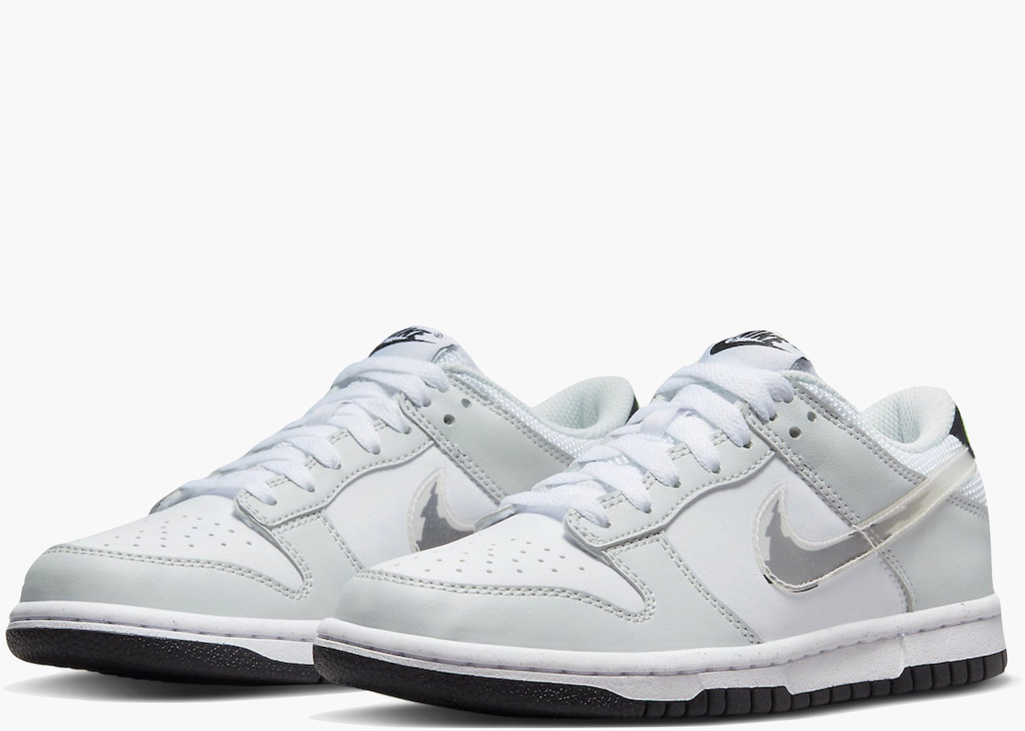 Nike Dunk Low Glitch Swoosh White Grey (GS) Hype Clothinga Limited Edition