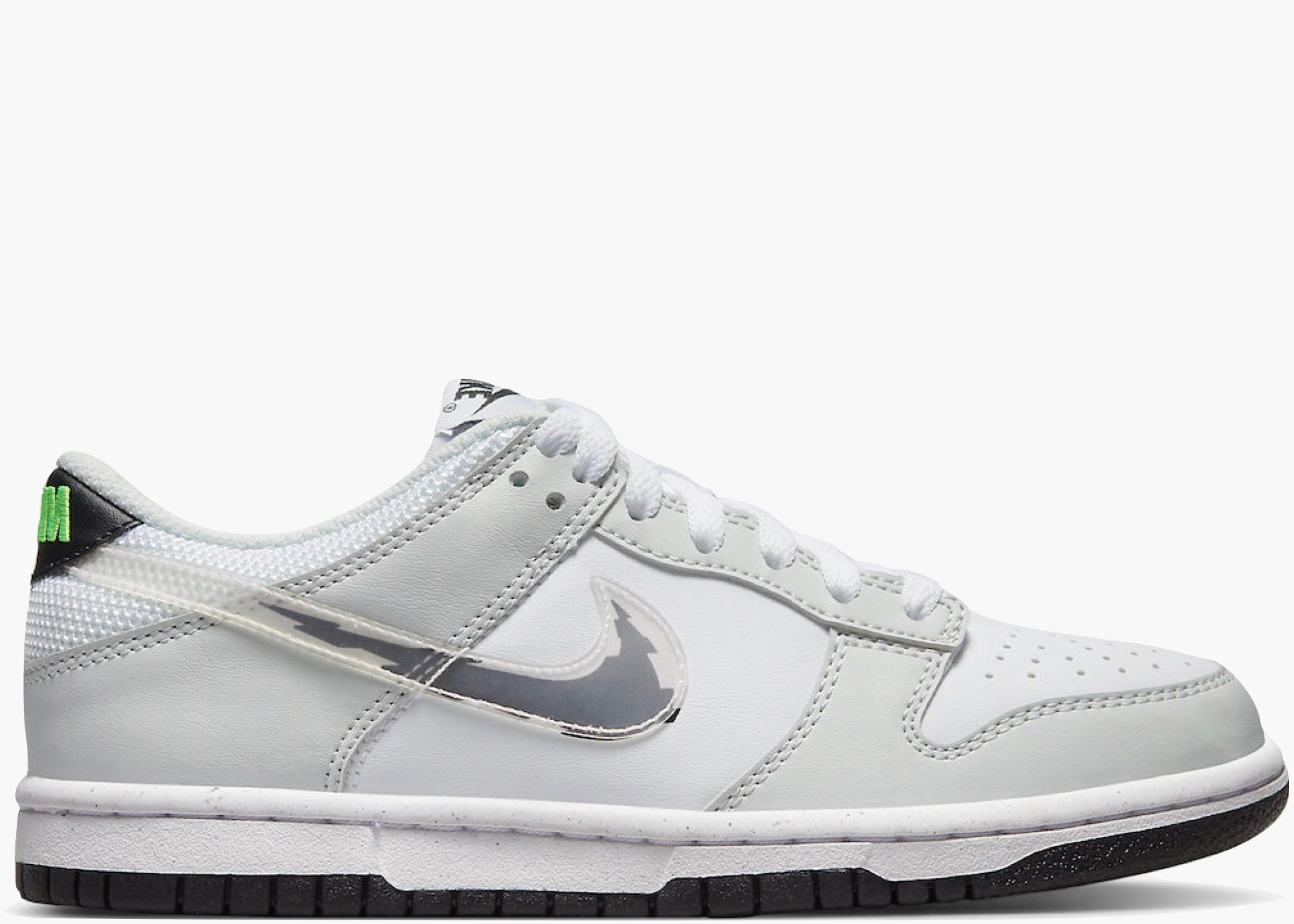 Nike Dunk Low Glitch Swoosh White Grey (GS) Hype Clothinga Limited Edition