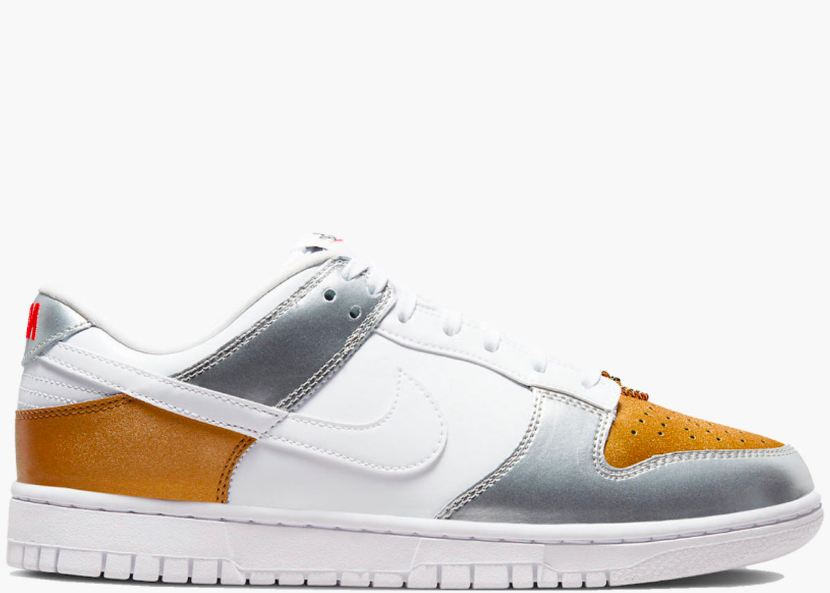 Nike Dunk Low Gold White Silver (W) Hype clothinga Limited Edition
