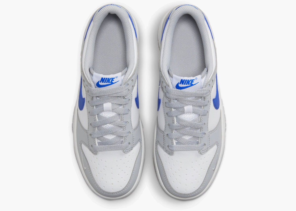 Nike Dunk Low Mini Swoosh Wolf Grey Game Royal (GS)  FN3878-001 Hype Clothinga Limited Edition