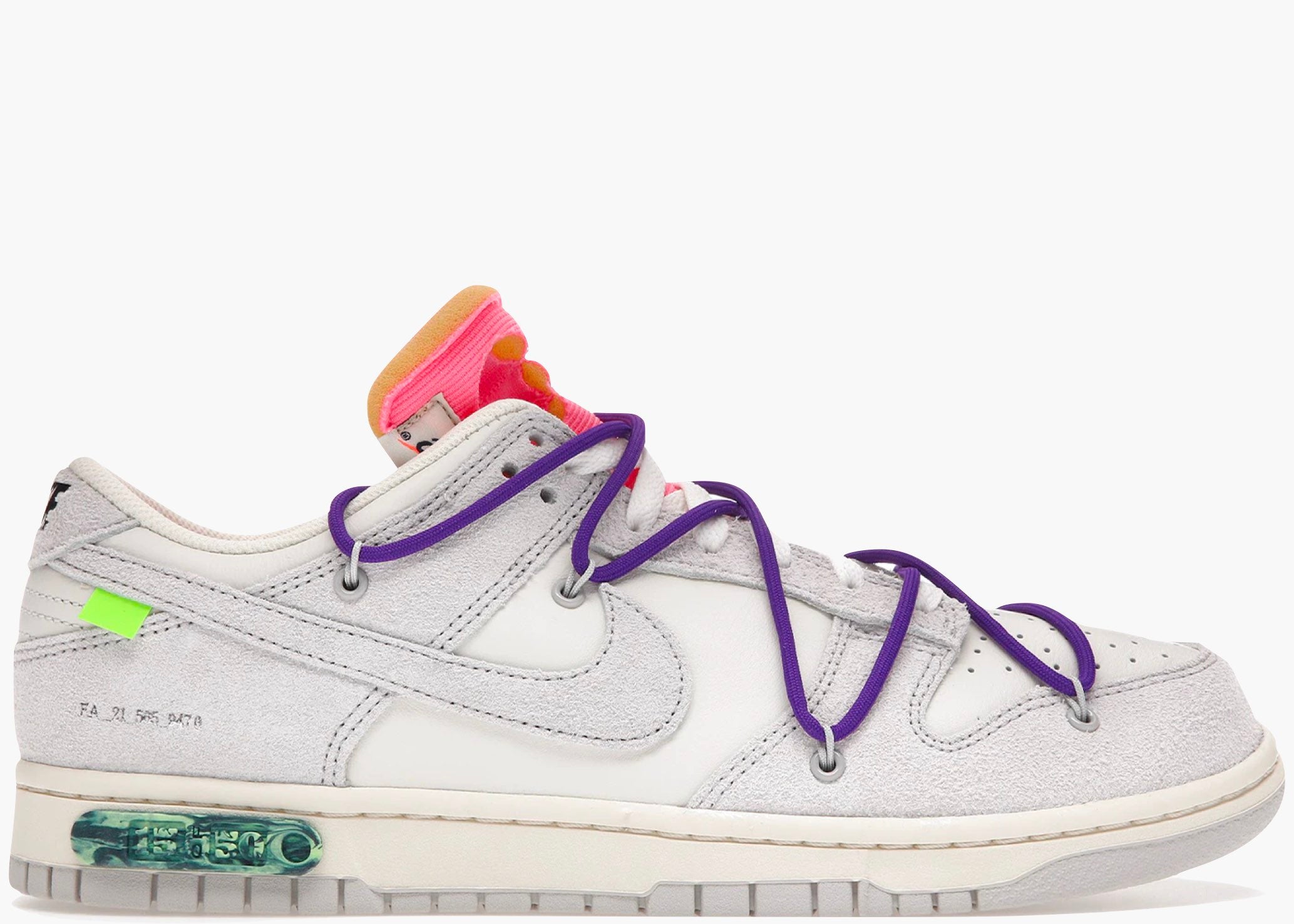 Nike Dunk Low Off-White Lot 15 Hype clothinga Limited Edition