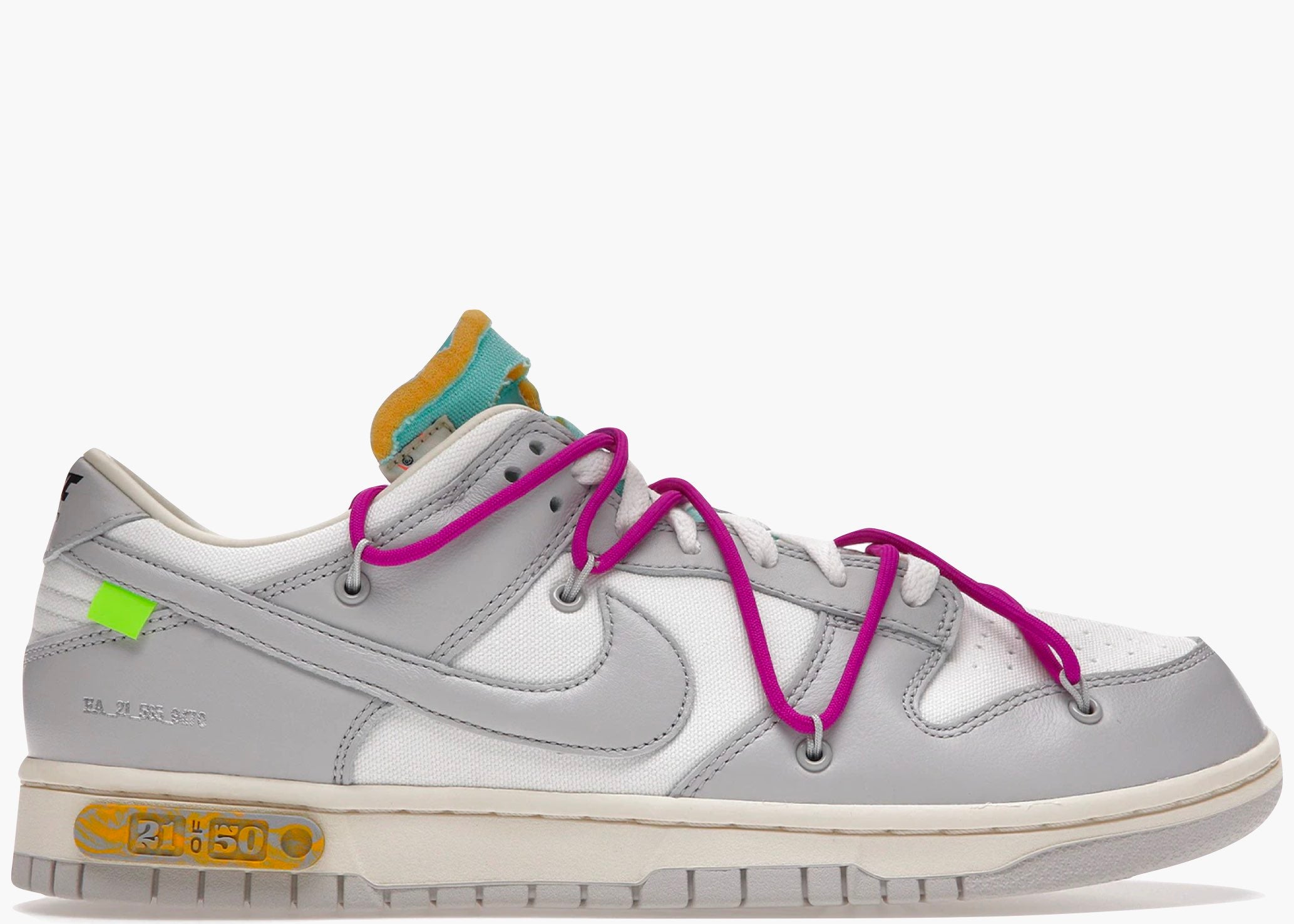 Nike Dunk Low Off-White Lot 21 Hype clothinga Limited Edition