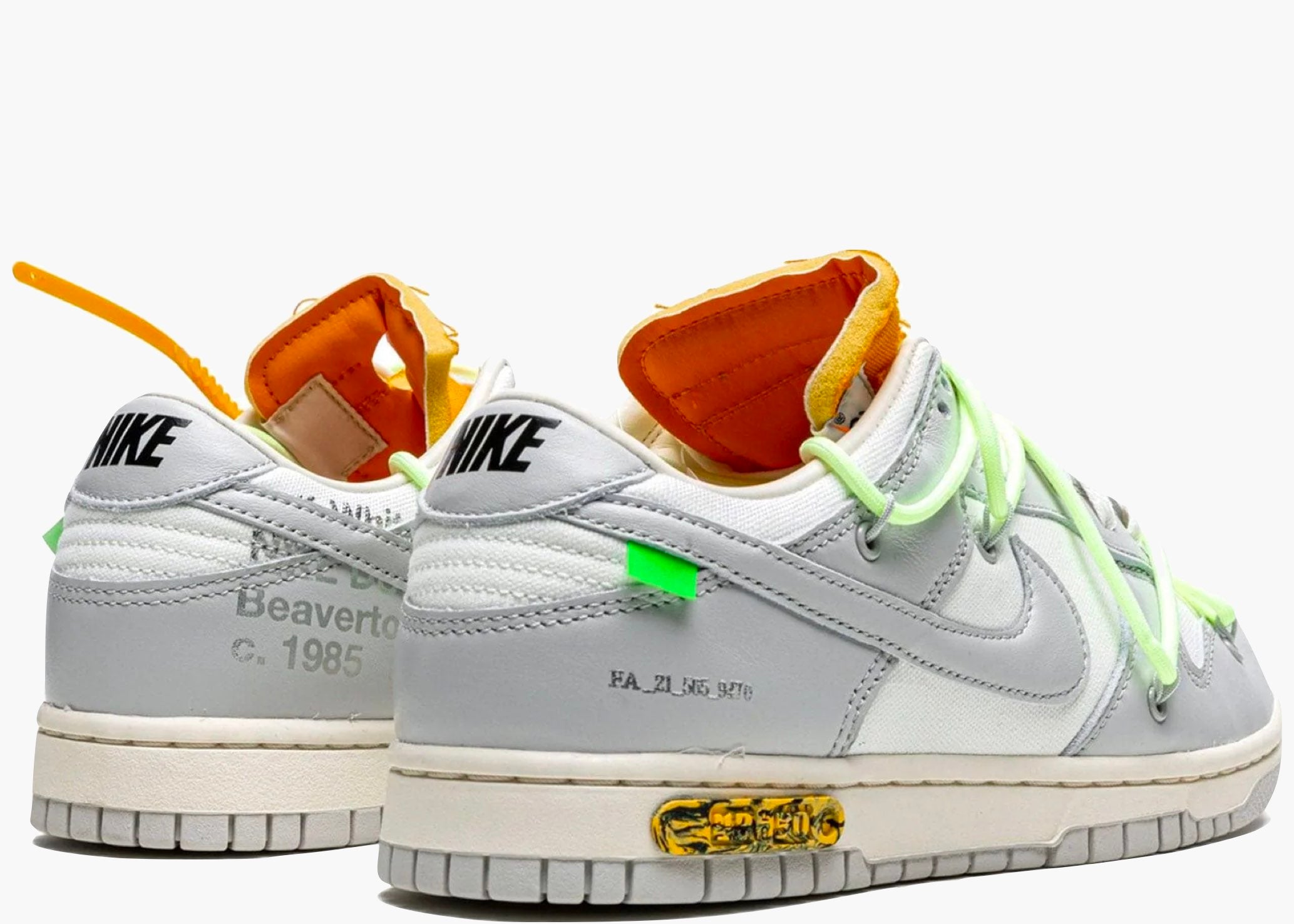 Nike Dunk Low Off-White Lot 43 Hype clothinga Limited Edition