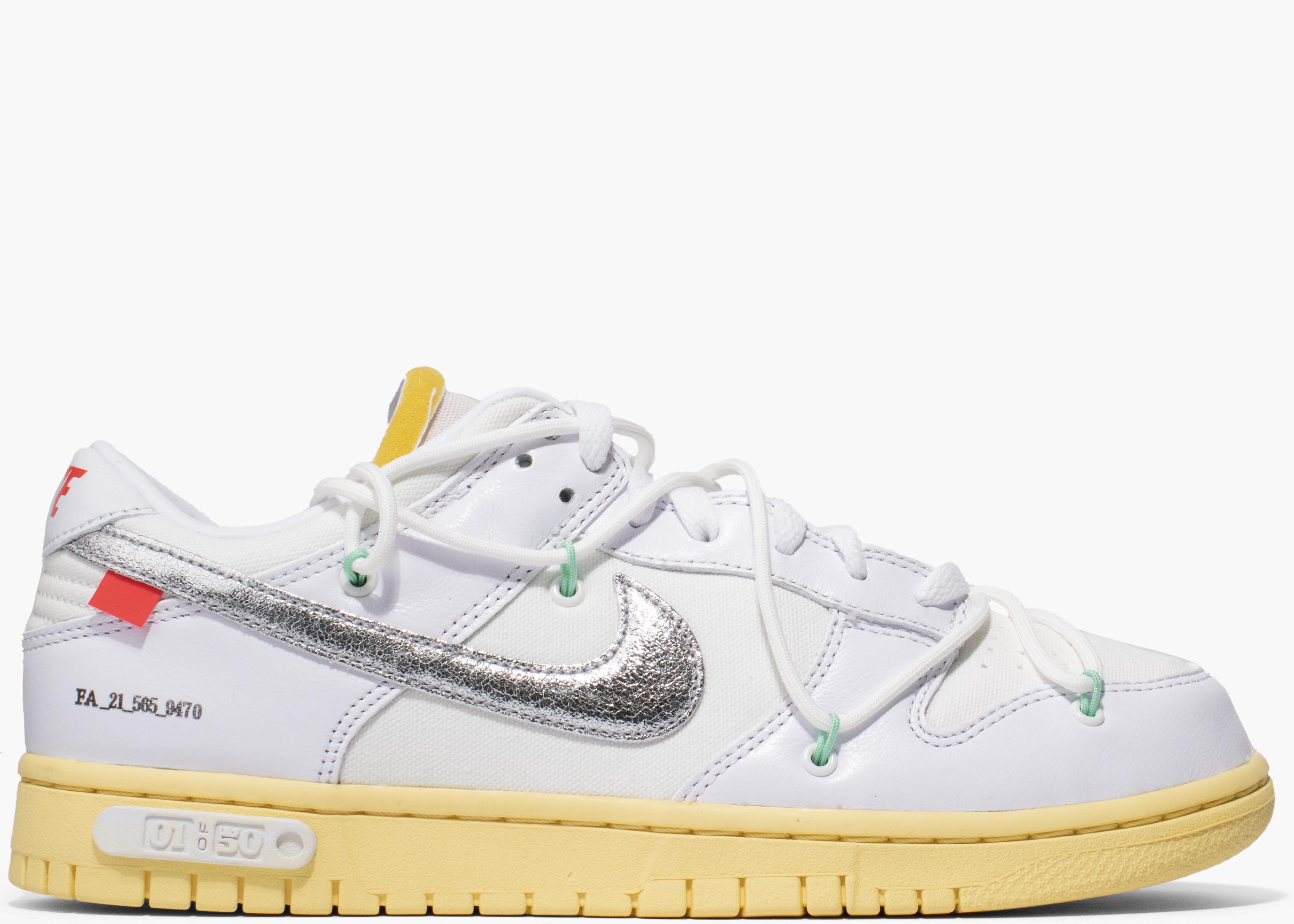 Nike Dunk Low Off White Lot 1 White OWLOT1 Hype Clothinga Limited Edition