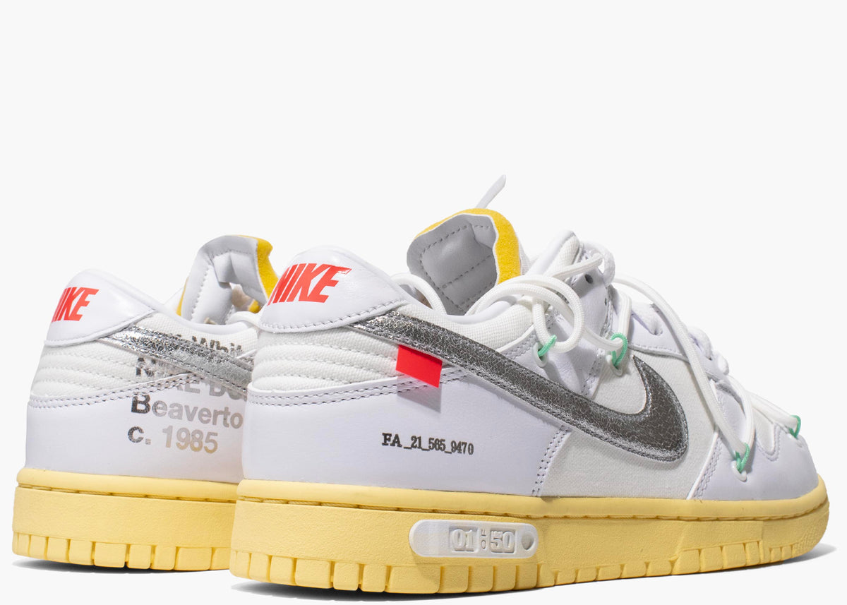 Nike Dunk Low Off White Lot 1 White OWLOT1 Hype Clothinga Limited Edition