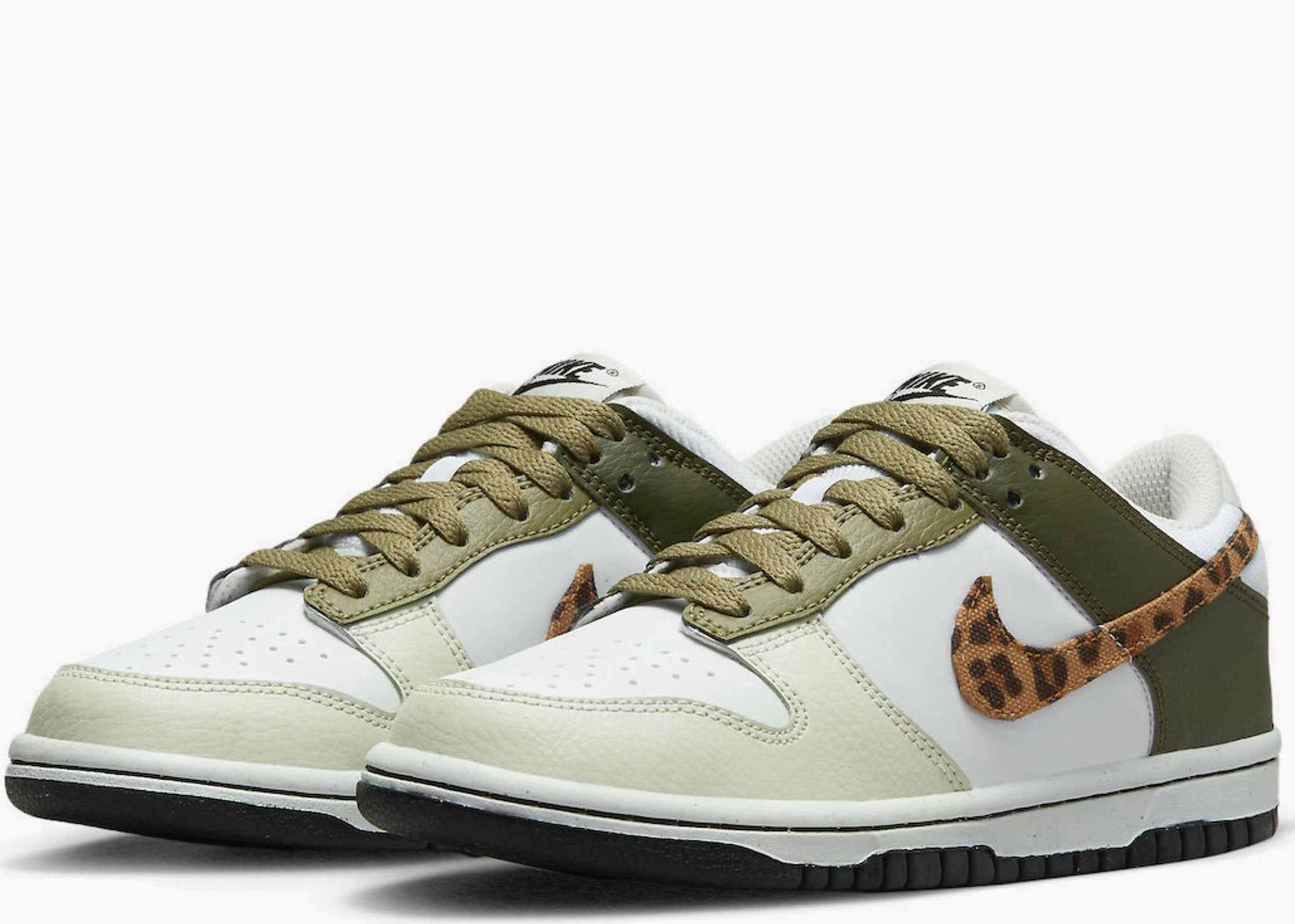 Nike Dunk Low Olive Leopard (GS) DX9282-100 Hype Clothinga Limited Edition