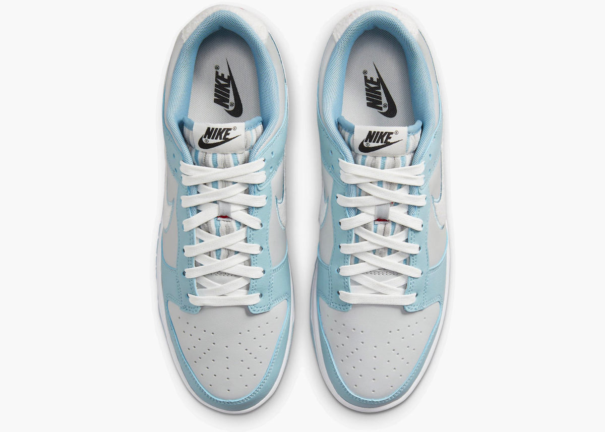 Nike Dunk Low Retro Fleece Swoosh Worn Blue Hype Clothinga Limited Edition