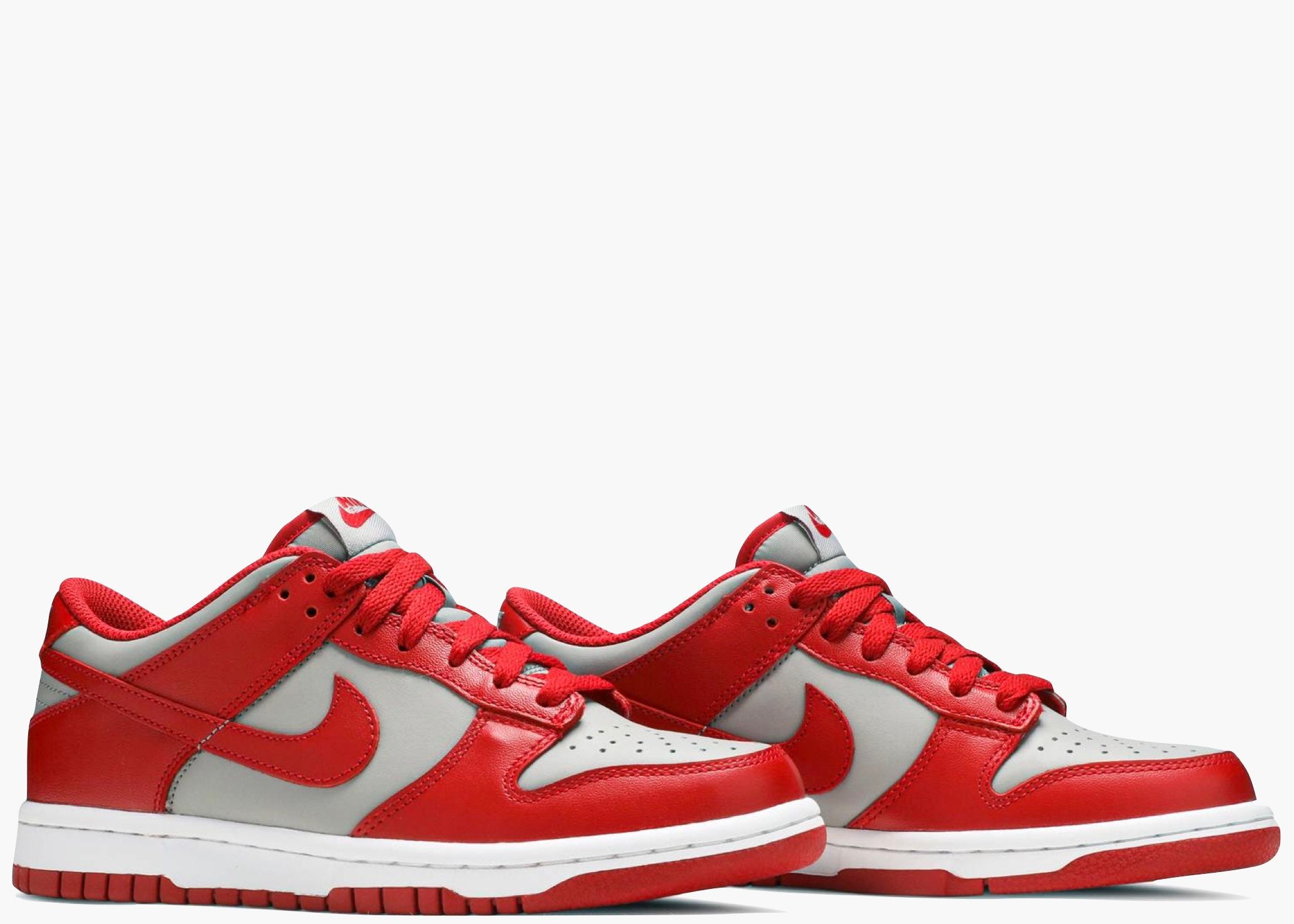 Nike Dunk Low Retro Medium Grey Varsity Red Unlv (gs) CW1590-002 Hype Clothinga