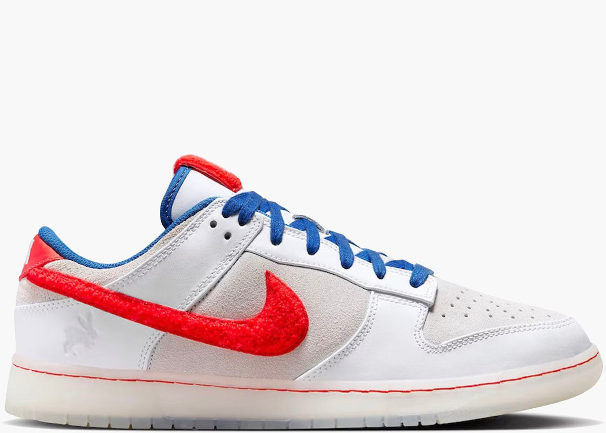 Nike Dunk Low Retro PRM Year of the Rabbit White Crimson Varsity Royal Hype Clothinga Limited Edition
