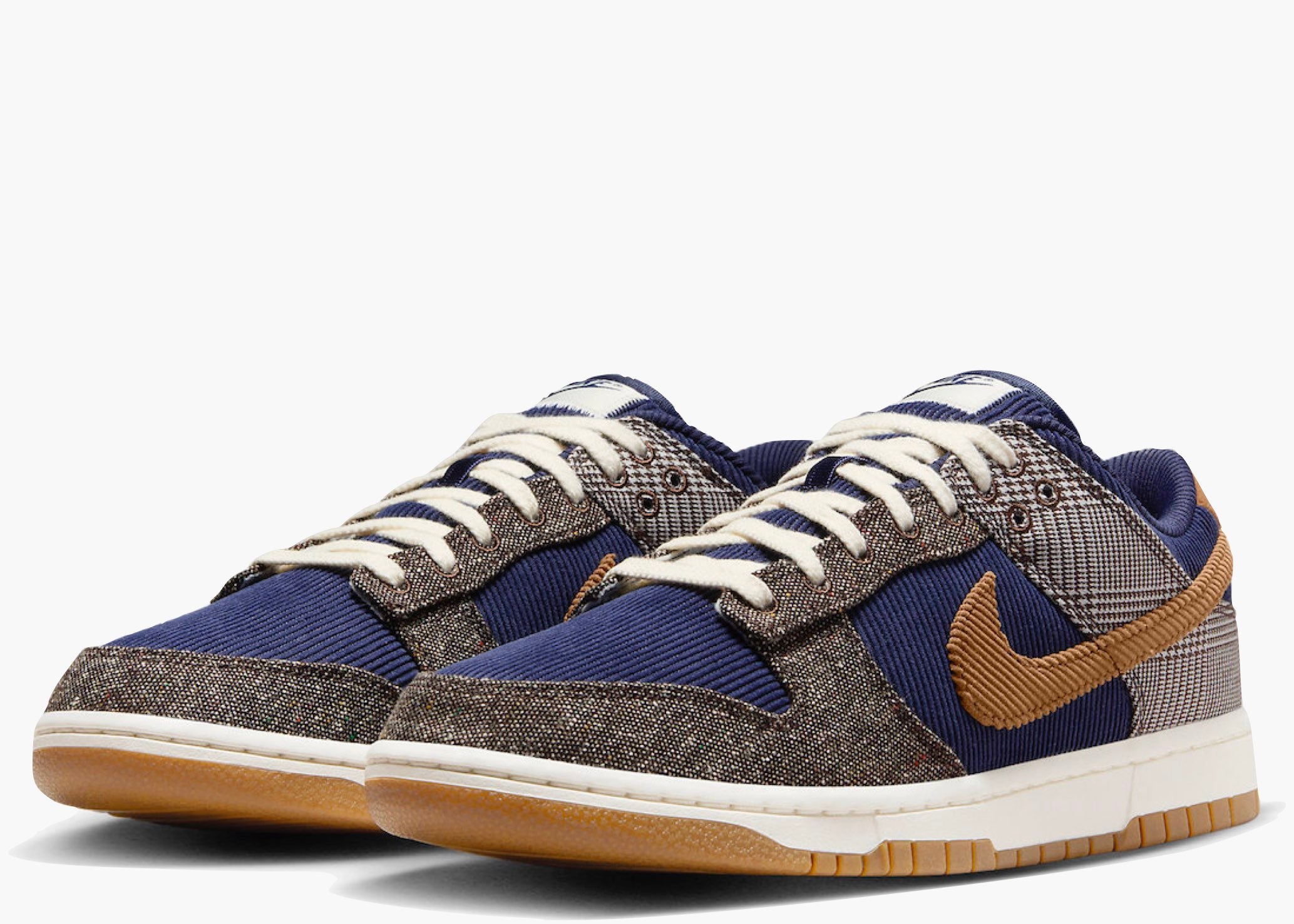 Nike Dunk Low Tweed Midnight Navy Corduroy FQ8746-410 Hype Clothinga Limited Edition