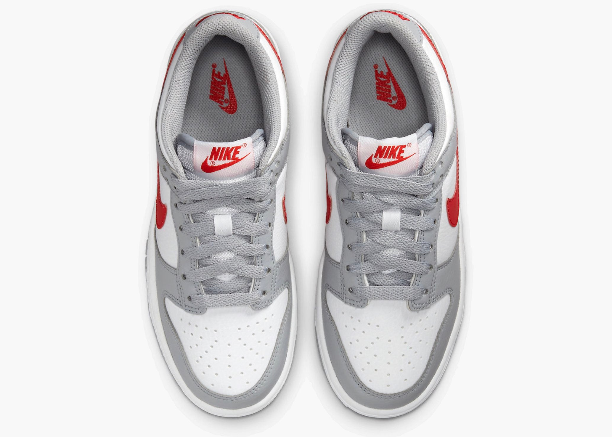 Nike Dunk Low White Grey Red (GS) | Hype Clothinga