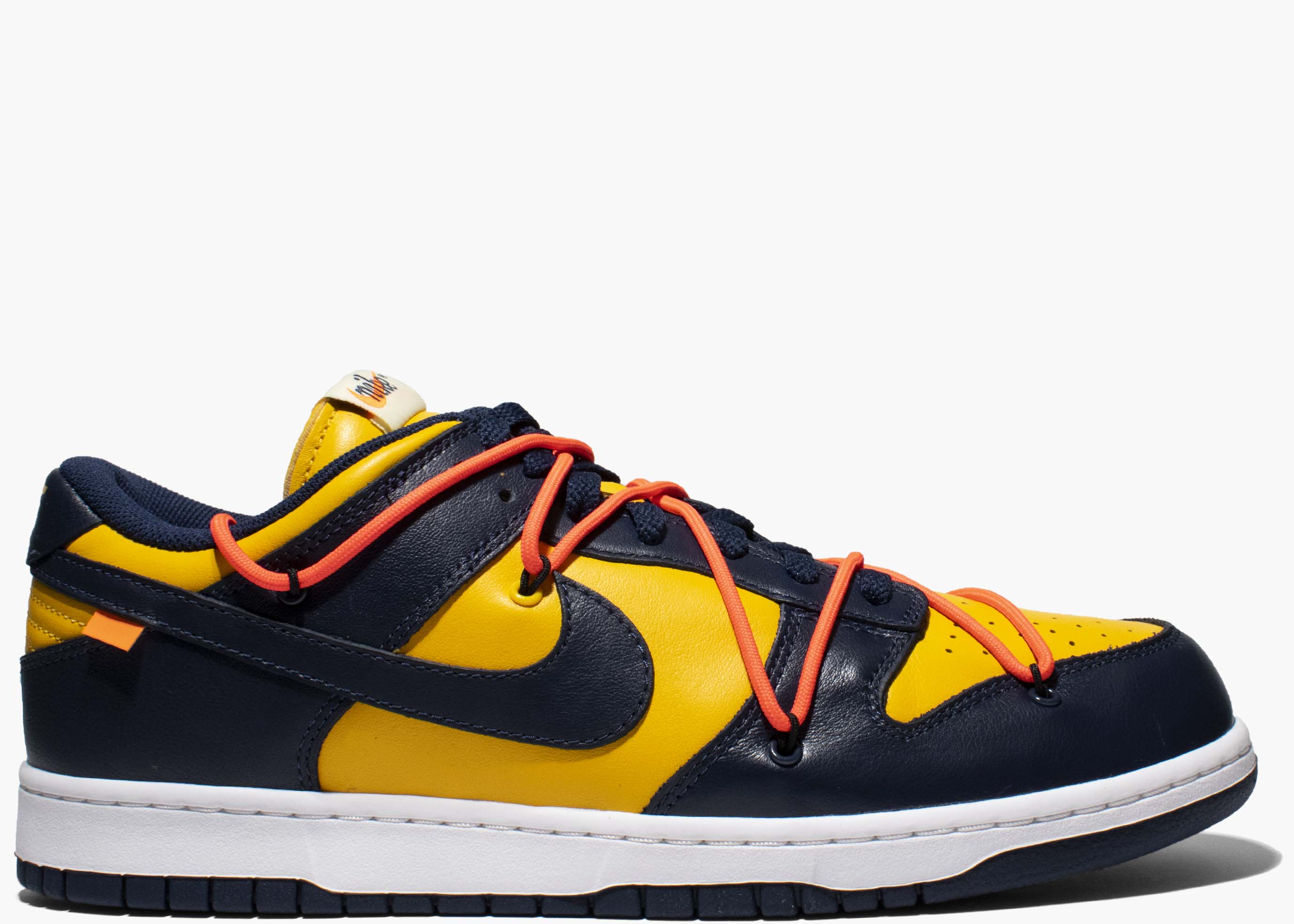 Nike Dunk Low X Off-white Michigan University Gold CT0856-700 Hype Clothinga Limited Edition